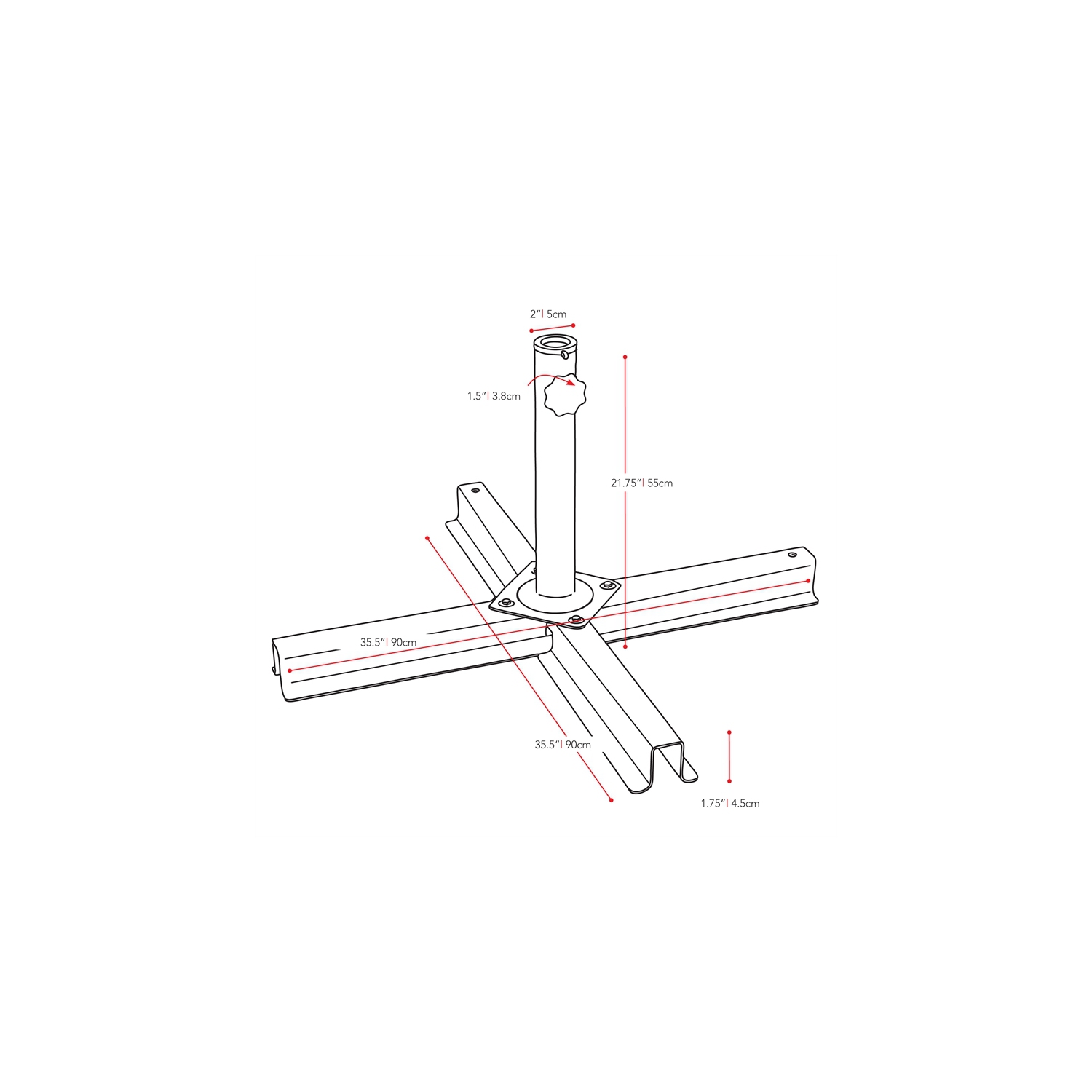 Corliving Steel Umbrella Stand