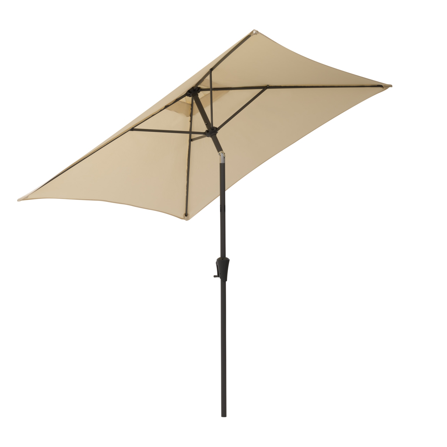 CorLiving 6.5 ft. Square Patio Umbrella - White