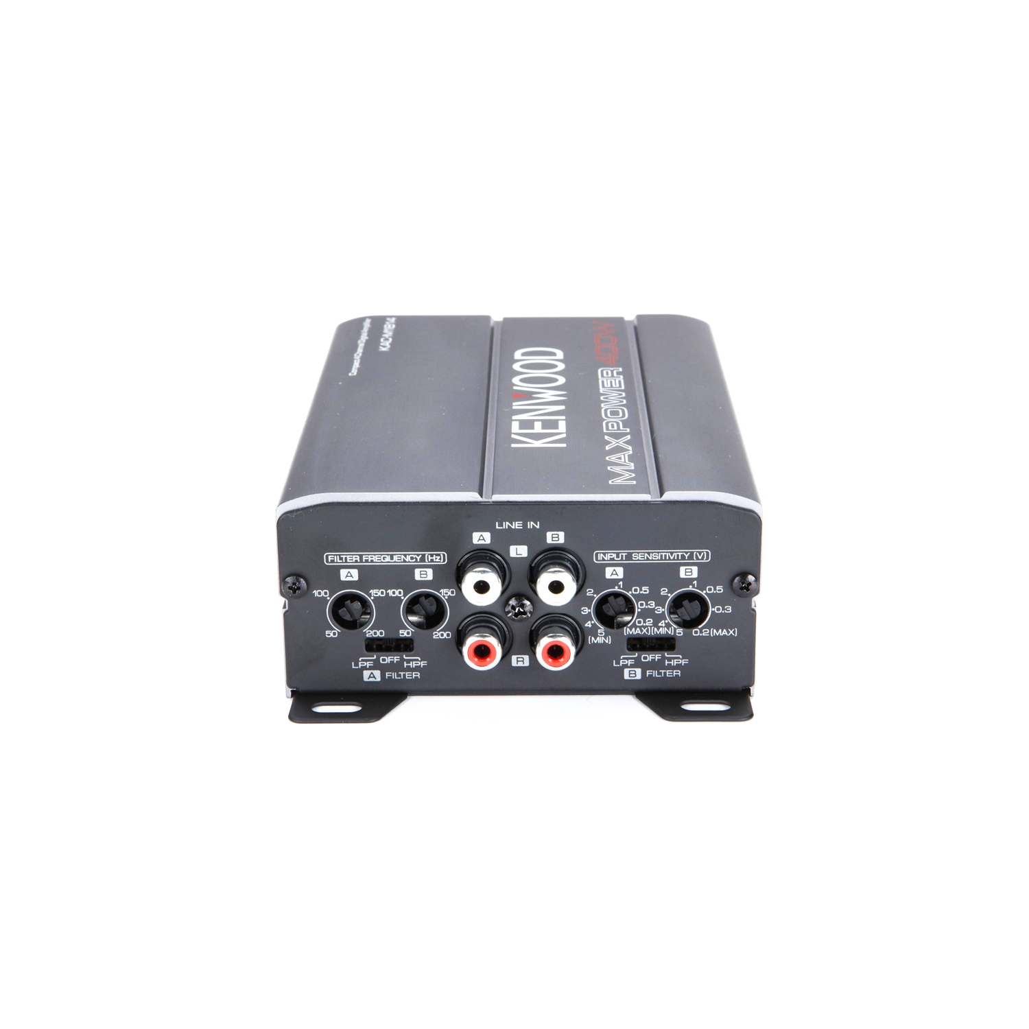 Kenwood KAC-M1814 400 W Max 4-Channel Class-D Compact Marine Audio Amplifier