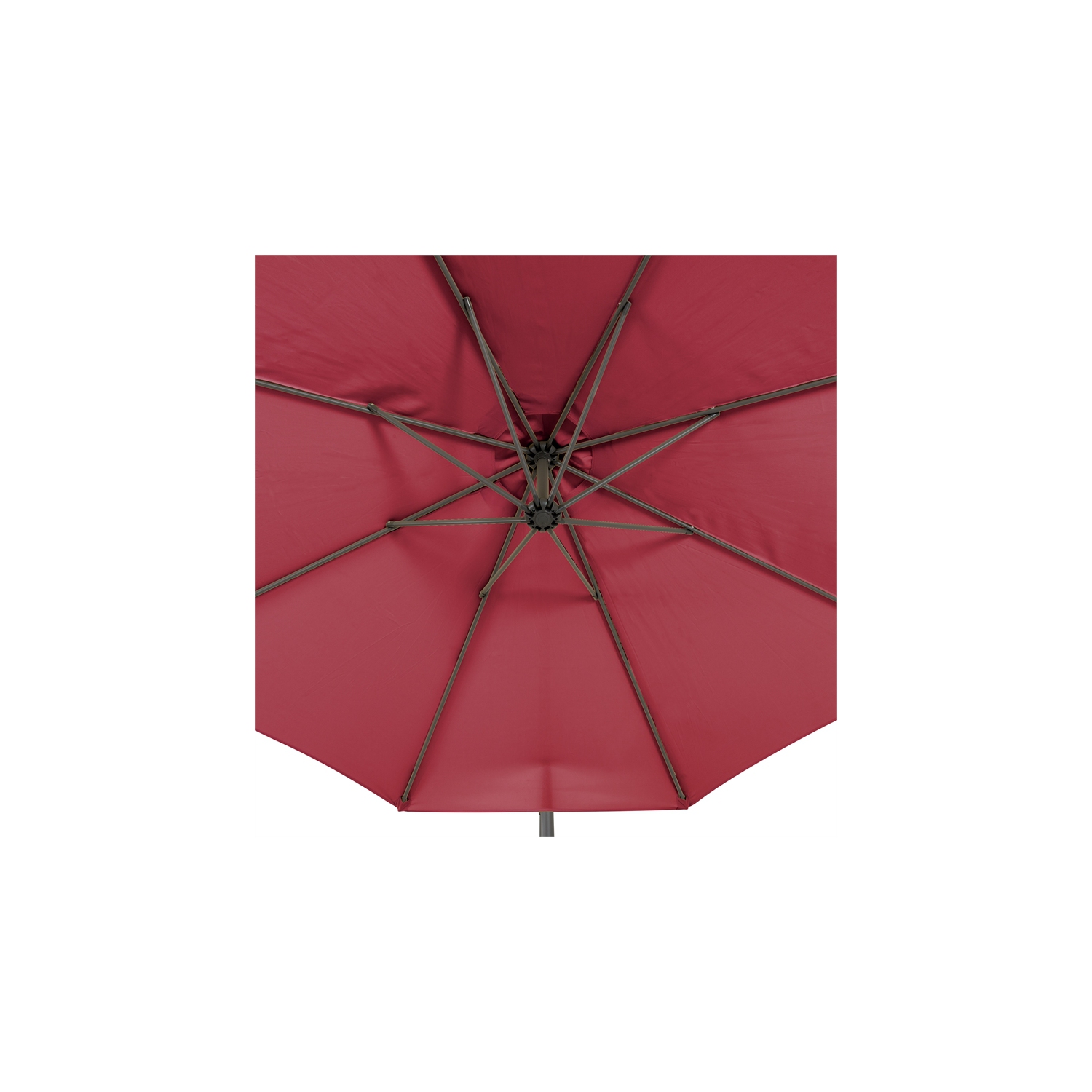 CorLiving 9.8 ft. Offset Patio Umbrella - Red