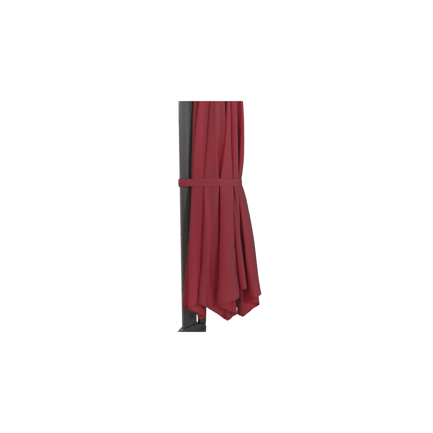 CorLiving Collapsible 11.5 ft. Deluxe Patio Umbrella - Wine Red