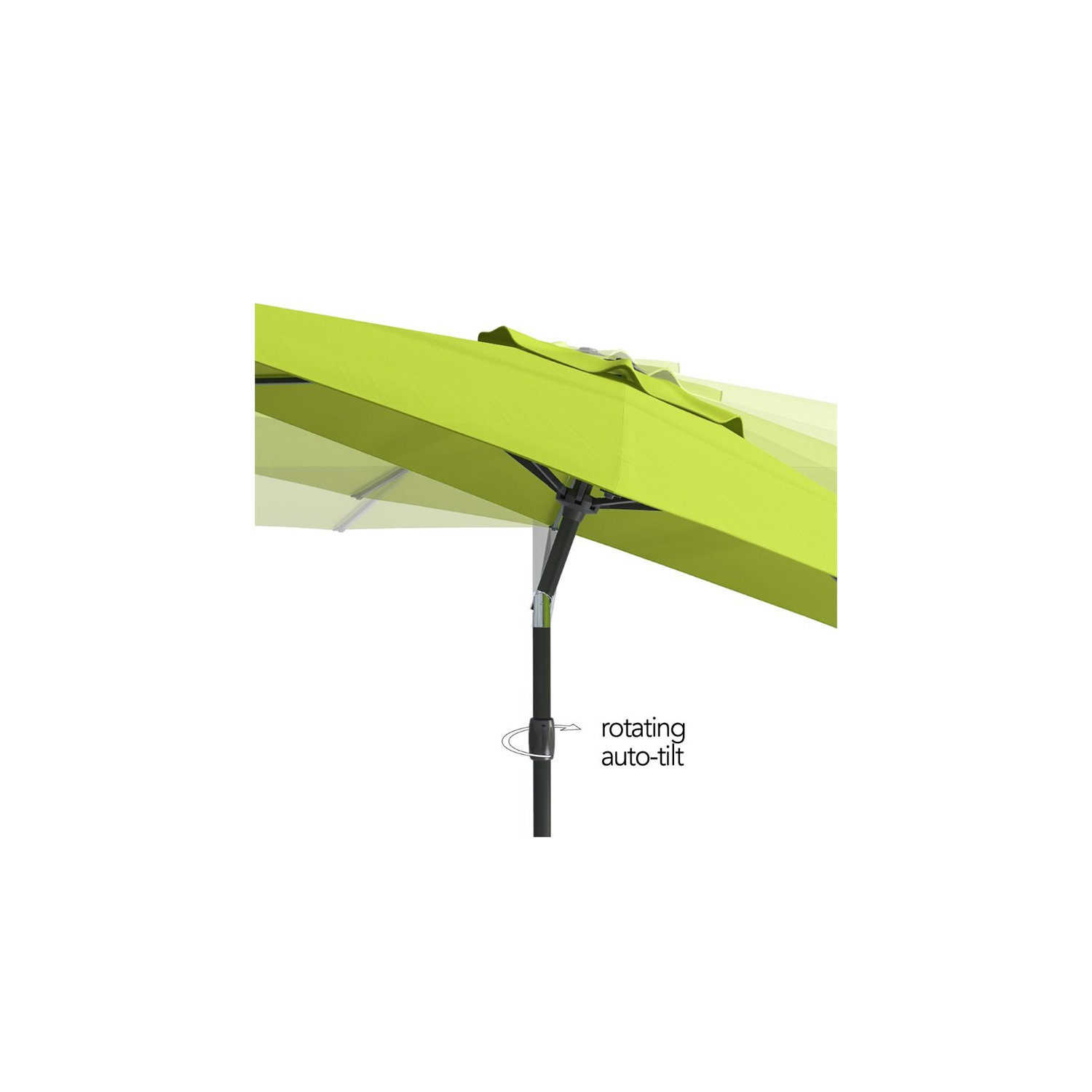 CorLiving Contemporary 10 ft. Deluxe Tilting Patio Umbrella - Lime Green