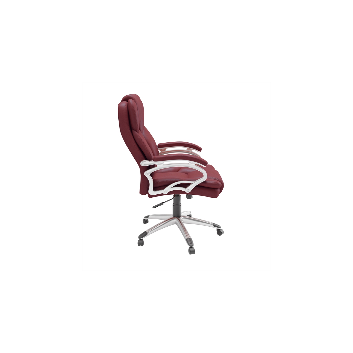 CorLiving Workspace High-Back Faux Leather Executive Chair - Brick Red