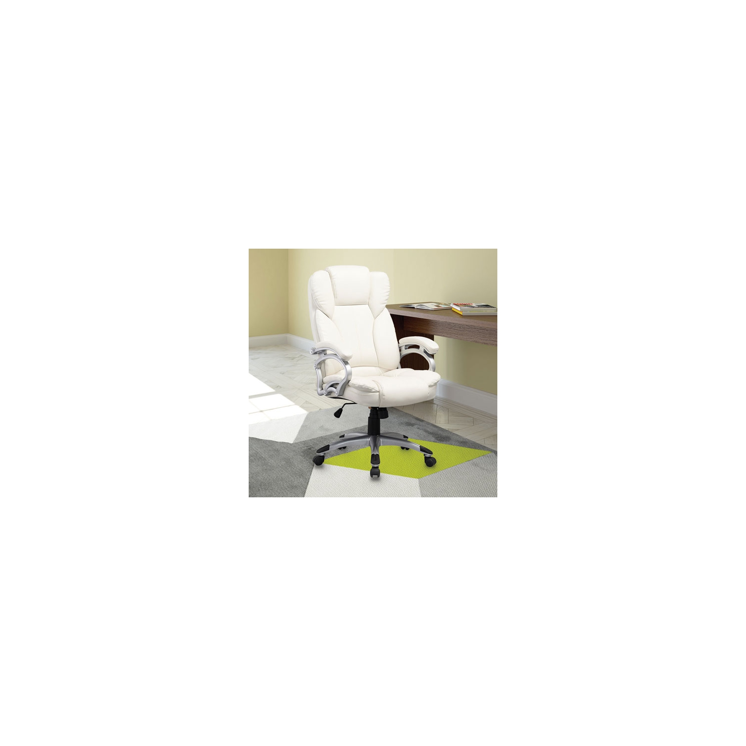 CorLiving Workspace Ergonomic High-Back Manager Chair - White