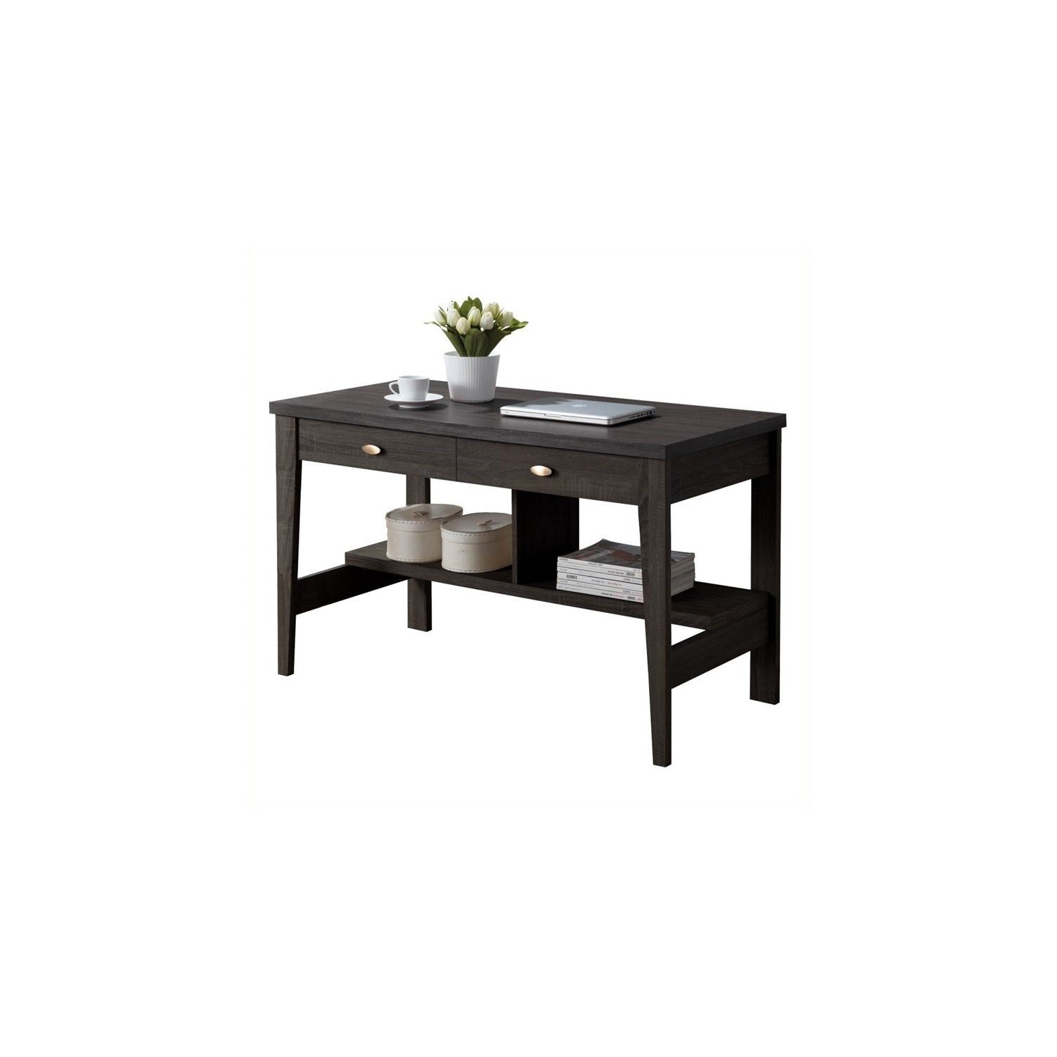 CorLiving Folio Drawer Desk - Black Espresso