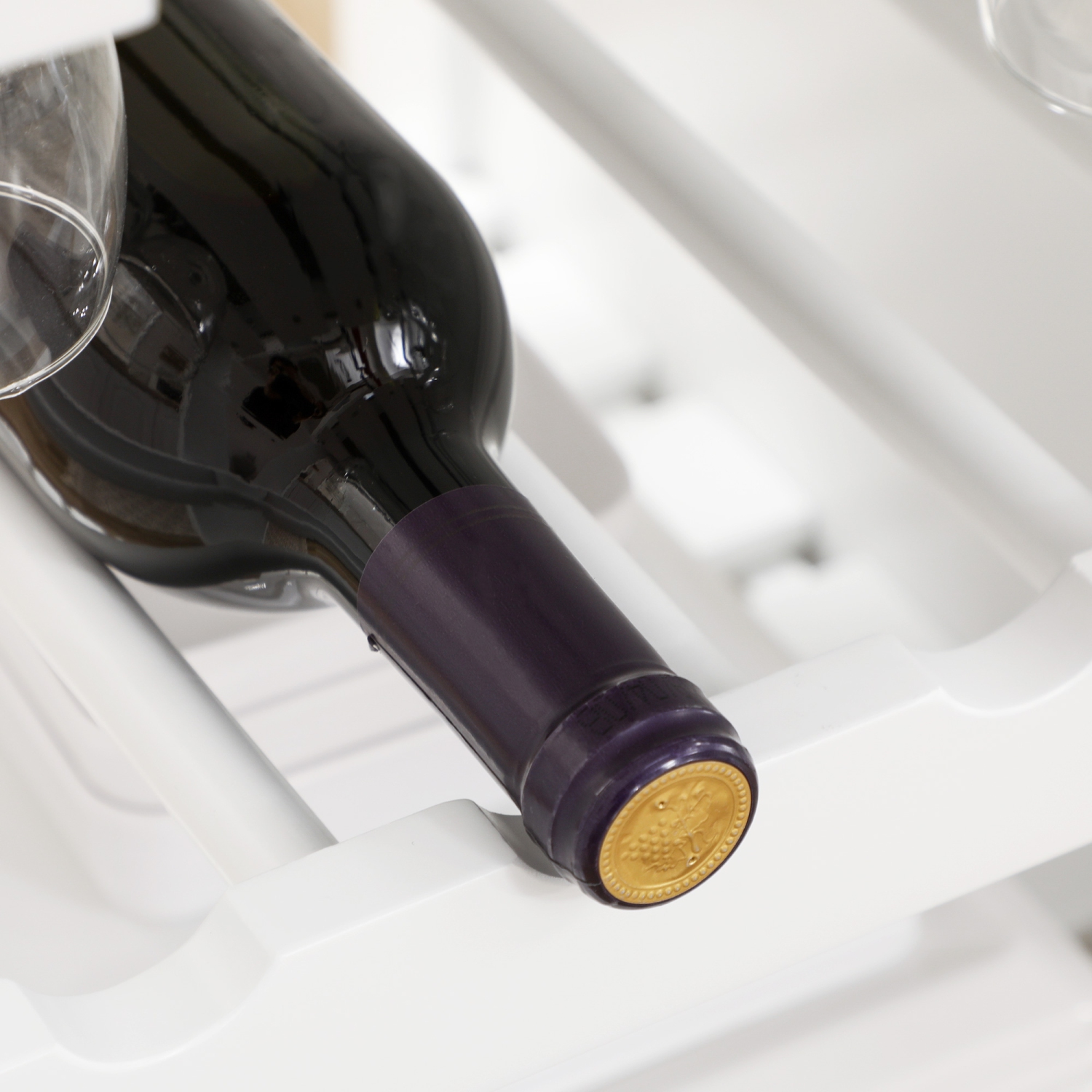 HOMCOM – Chariot de cuisine sur roulettes avec porte-bouteilles, tiroir, tablettes ouvertes, armoire et faux marbre, îlot de cuisine avec rangement,