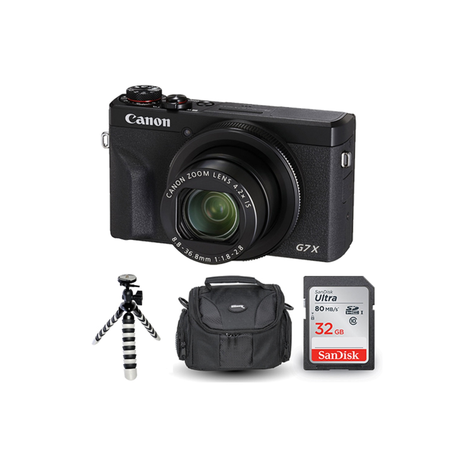 Canon PowerShot G7 X Mark III Digital Camera (Black) + 32GB + 