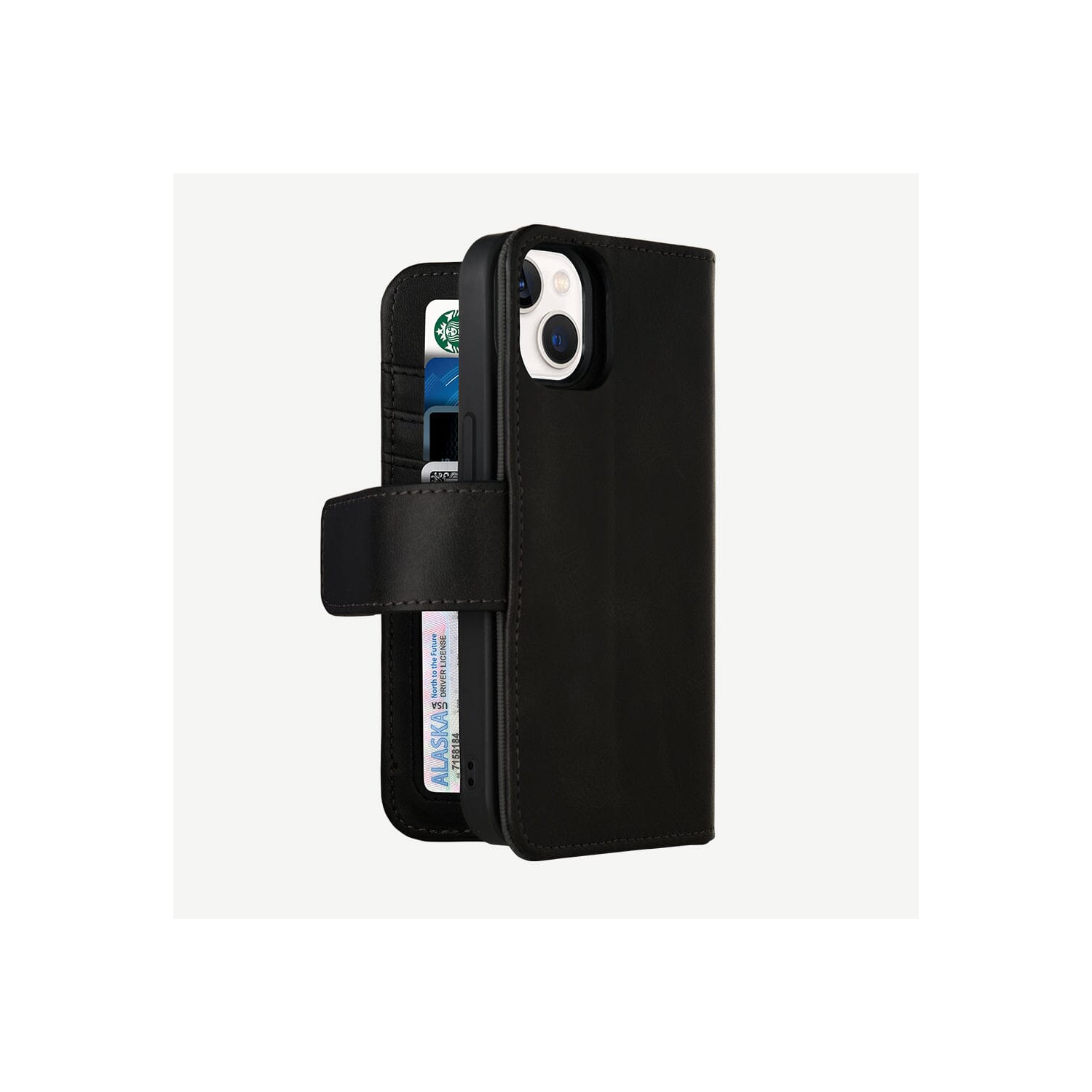 iPhone 15 Plus Wallet Case With MagSafe - 5th Ave, Black