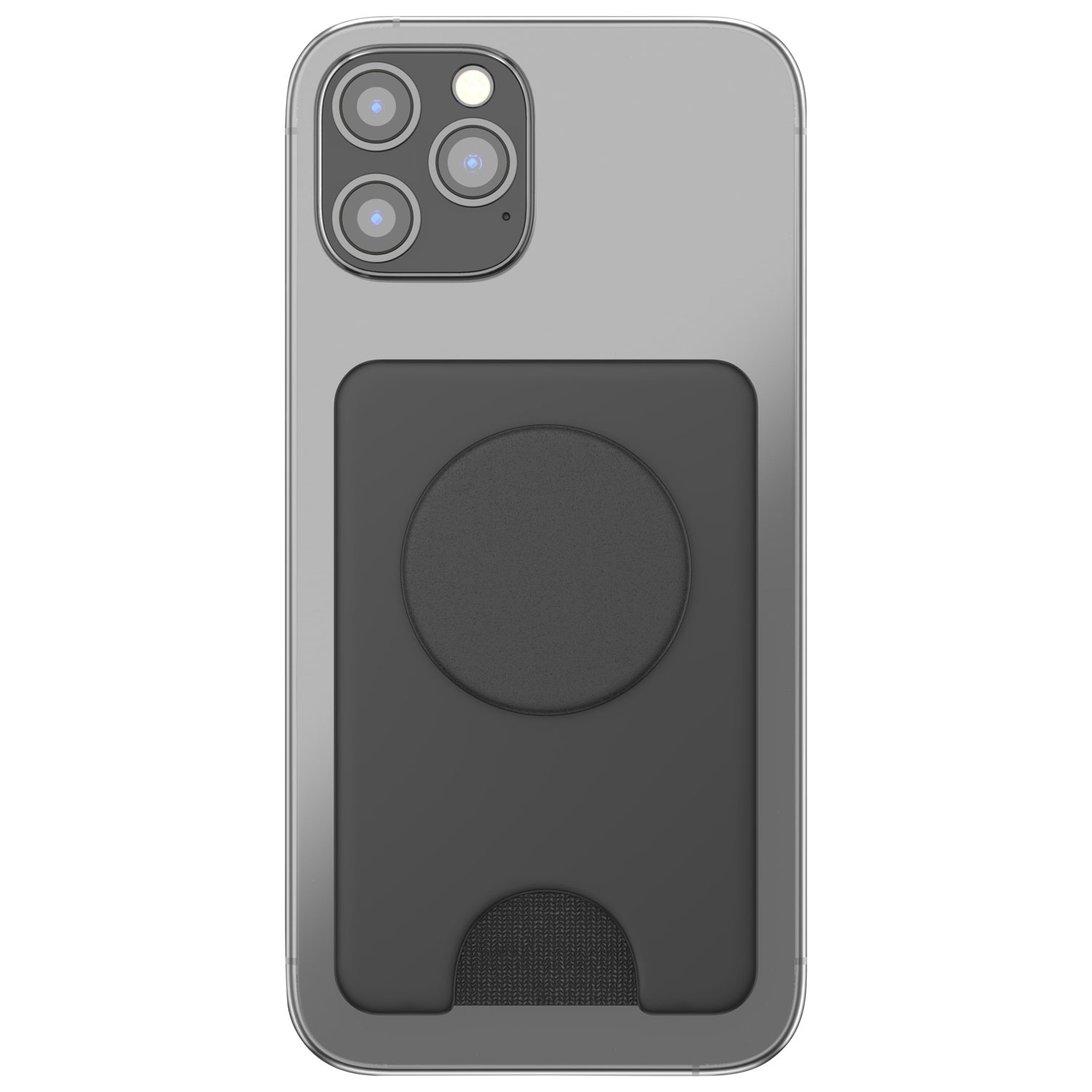Portefeuille à prise extensible et support universel MagSafe PopWallet+ de PopSockets - Noir