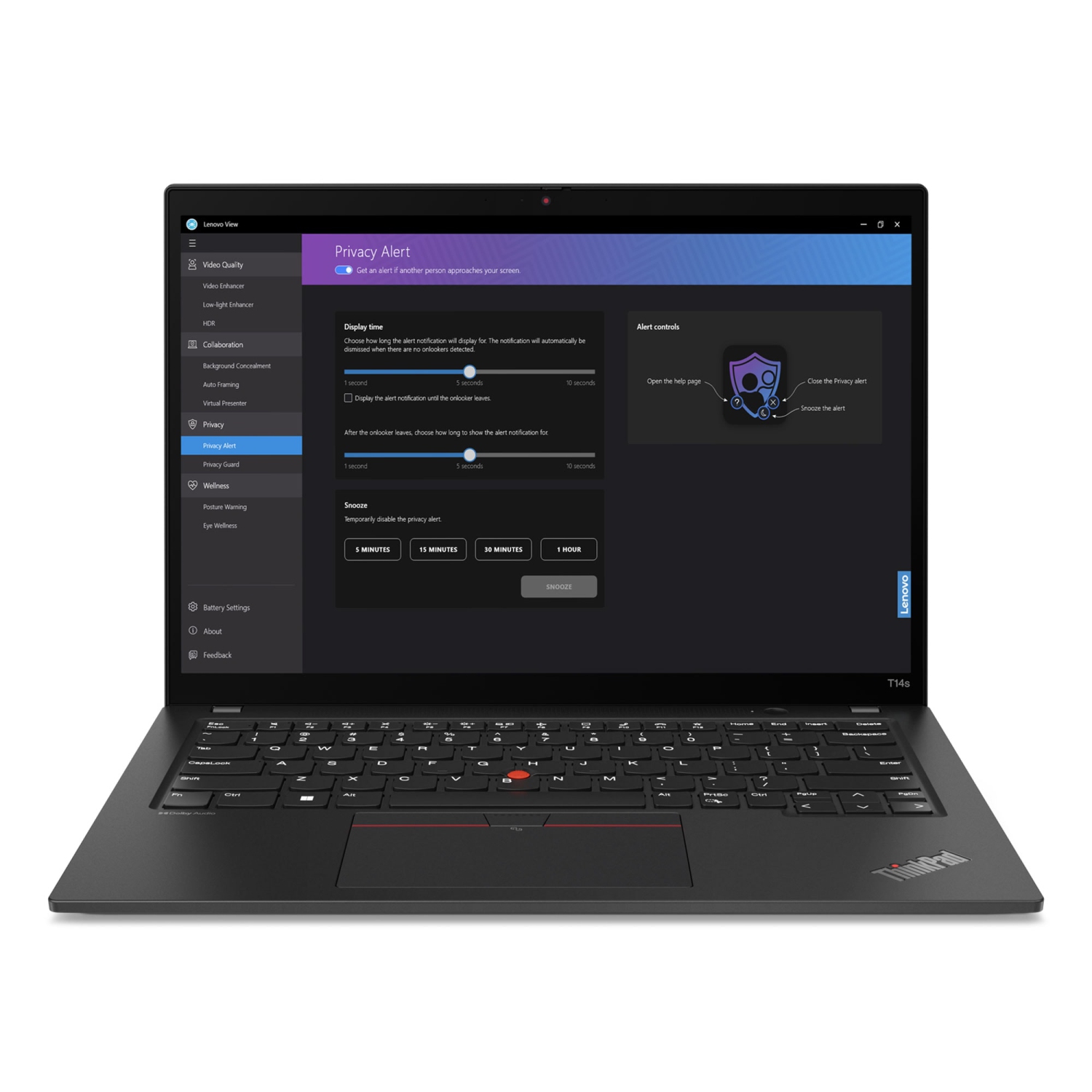 Lenovo ThinkPad T14s Gen 4 AMD Laptop, 14" IPS 60Hz, Ryzen 5 PRO 7540U Processor, AMD Radeon 740M, 16GB, 512GB