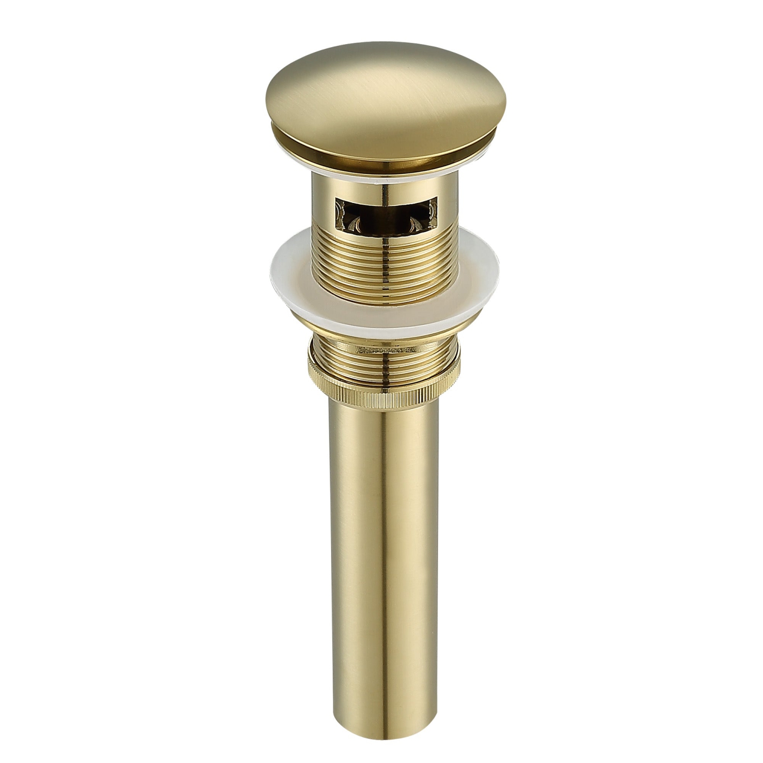 Drain anti-souffle Ancona avec débordement en Champagne doré brossé