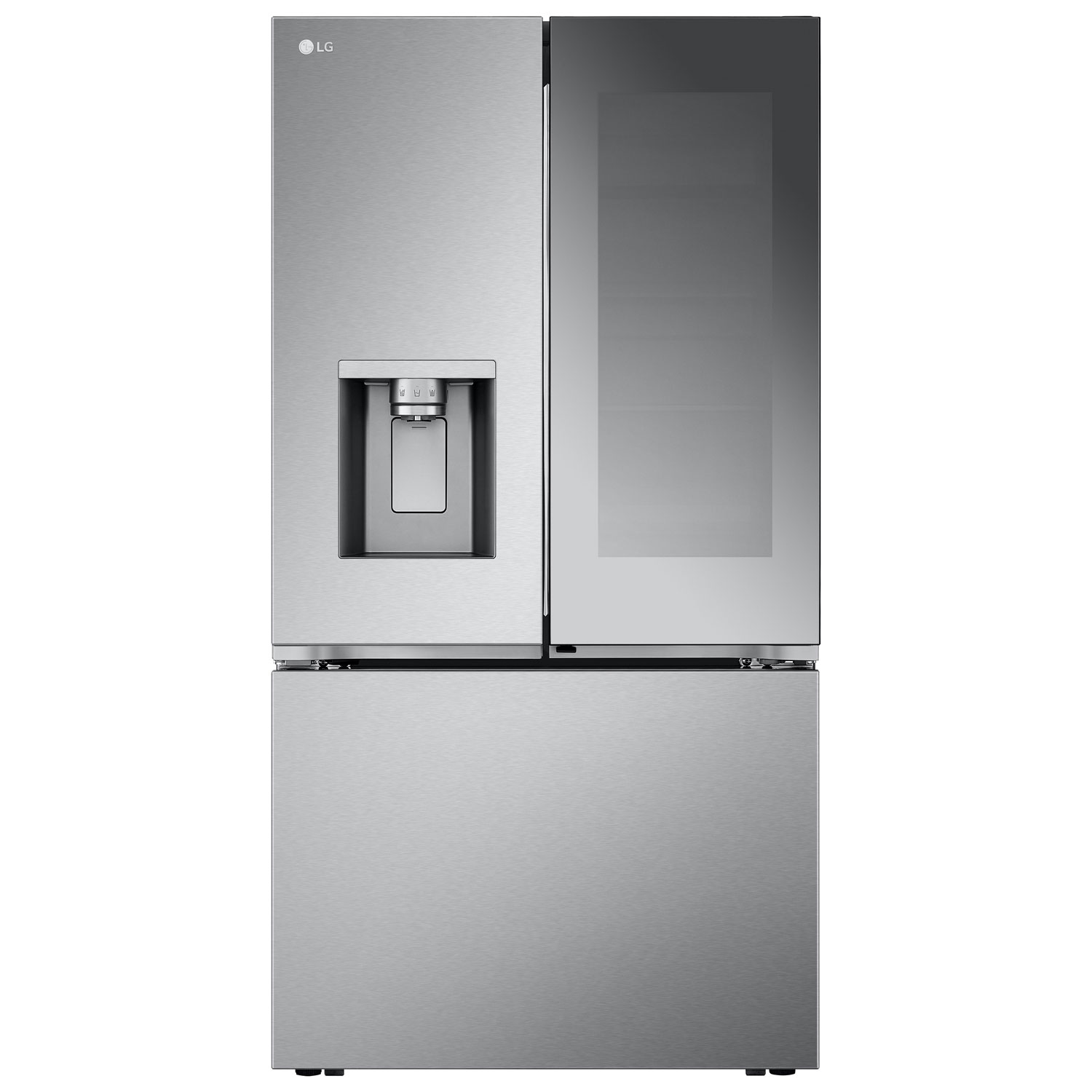 LG 36" 31 Cu. Ft. French Door Refrigerator w/ Water & Ice Dispenser - Smudge Proof Stainless Steel