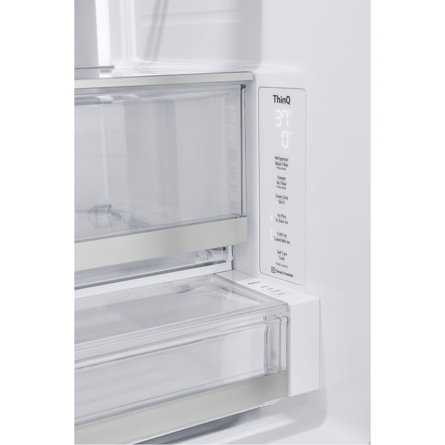 LG 36" 31 Cu. Ft. French Door Refrigerator w/ Water & Ice Dispenser - Smudge Proof Stainless Steel