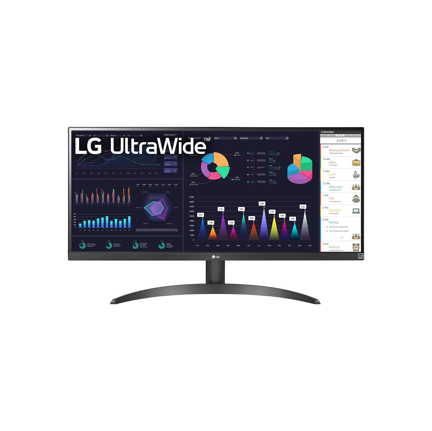 LG 29” UltraWide 21:9 FHD (2560 x 1080) IPS, 100Hz, HDR, sRGB 99%, FreeSync Monitor w/ Flicker safe & Reader Mode