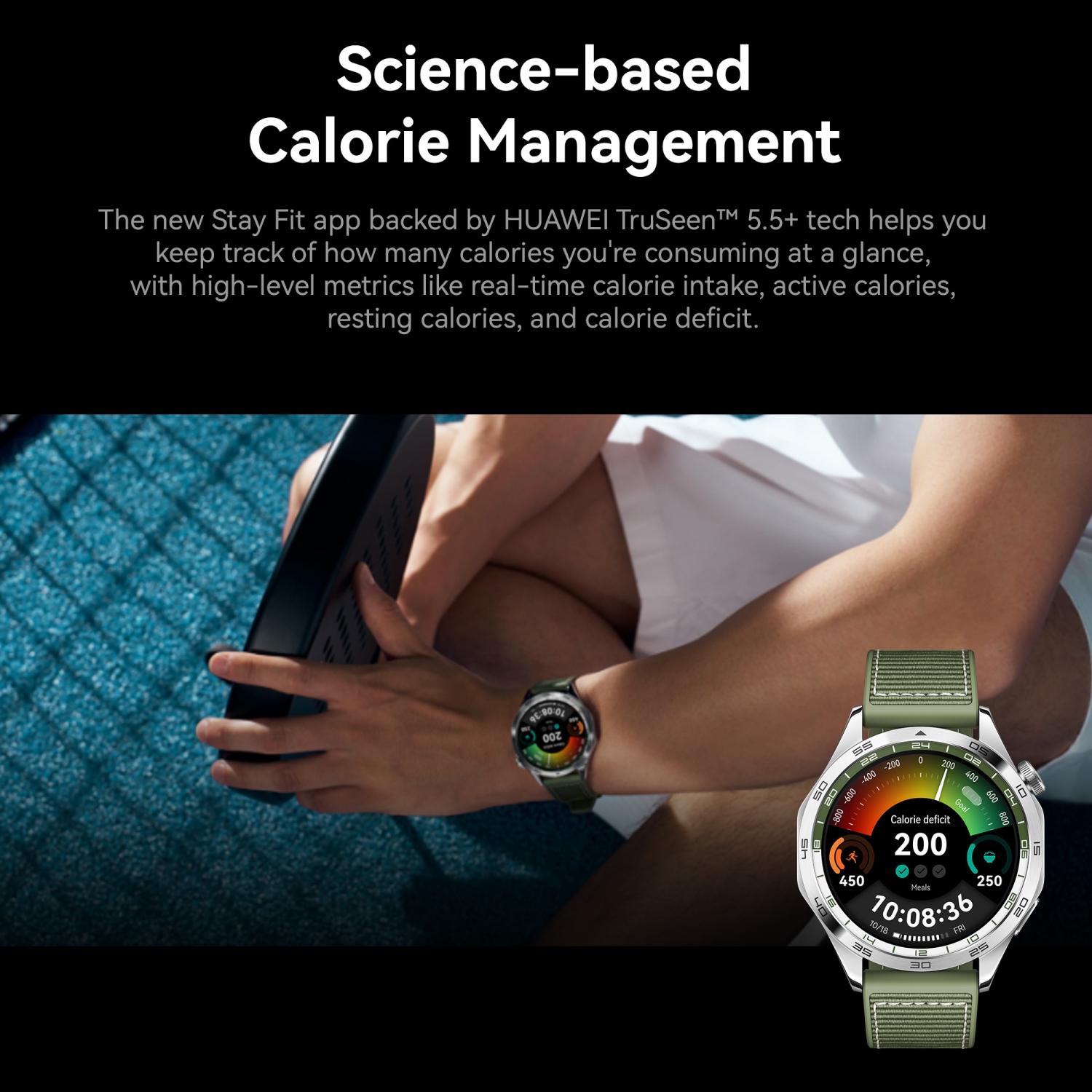 Montre intelligente HUAWEI Watch GT 4 46&nbsp;mm, jusqu'à 2 semaines d'autonomie, GPS bibande, suivi de l'état de santé 24/7, compatible avec Android