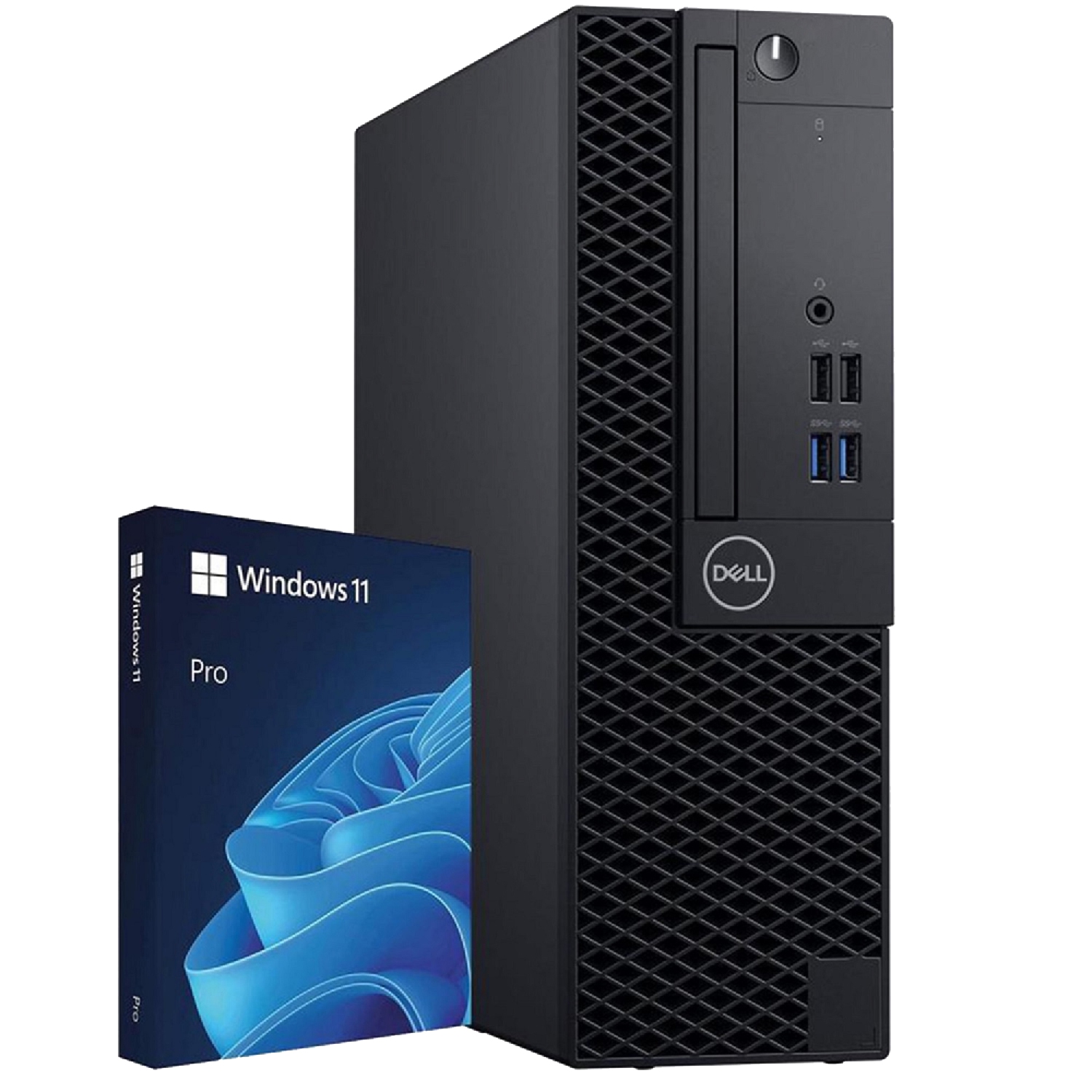 Refurbished (Good) - Desktop PC Dell OptiPlex 3060 SFF High Performance Computer, Intel Core i5 8th Gen, New 512GB NVMe SSD, 8GB DDR4 RAM, Windows 11 Pro