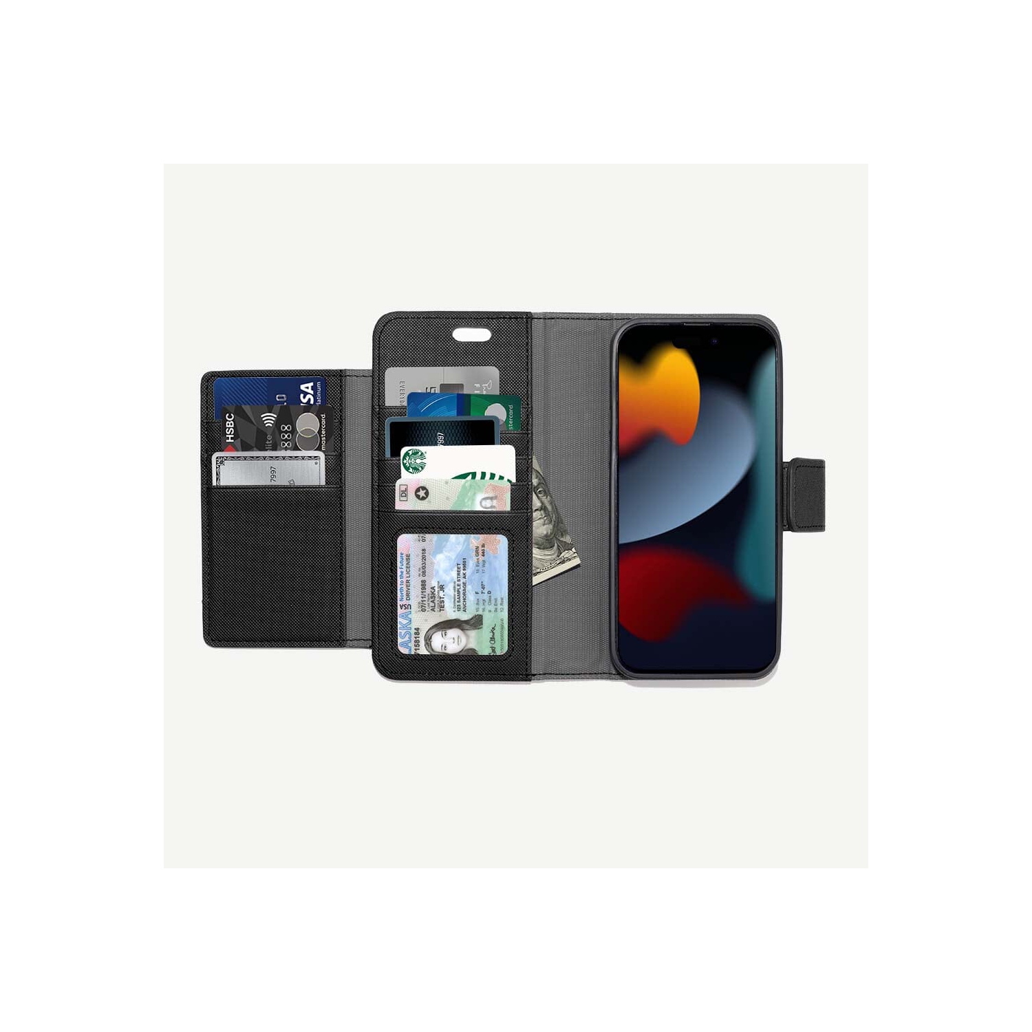 iPhone 15 Pro Max Leather Wallet Case With MagSafe - Sunset Blvd