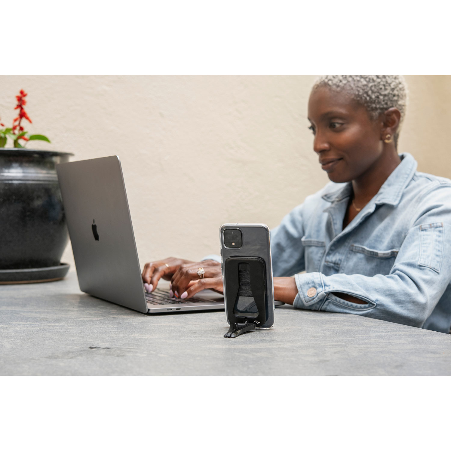 Trépied magnétique pour appareil mobile Slimlink de Peak Design - Noir