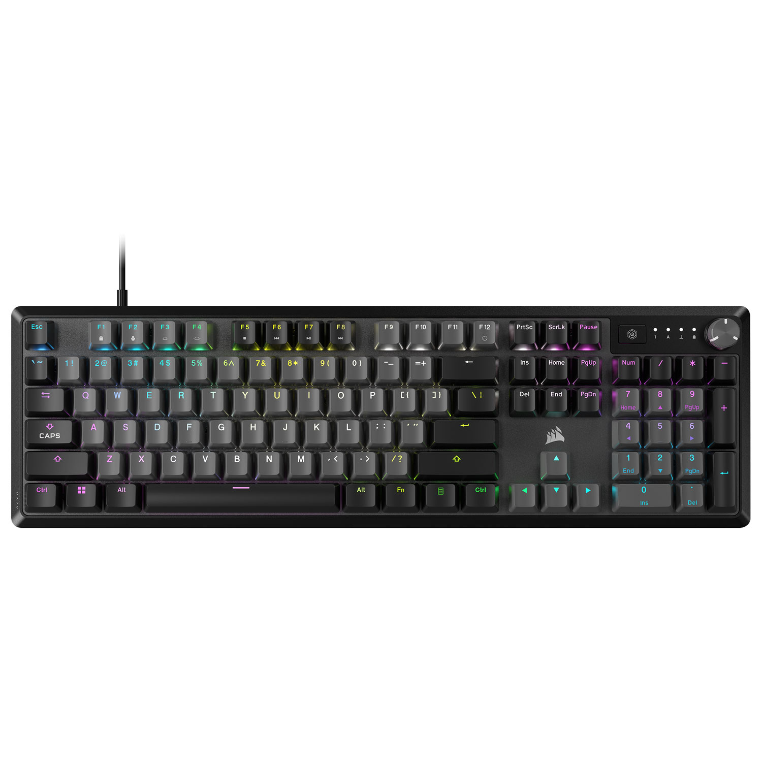 Clavier de jeu mécanique rétroéclairé à touches mécaniques linéaires Red K70 CORE de Corsair - Gris - Exclusivité Best Buy