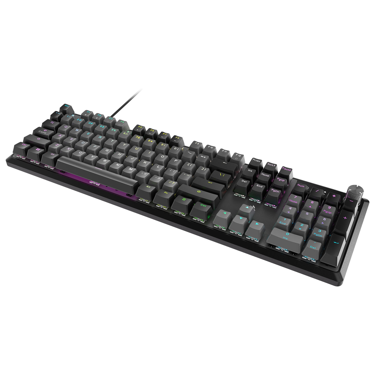 Clavier de jeu mécanique rétroéclairé à touches mécaniques linéaires Red K70 CORE de Corsair - Gris - Exclusivité Best Buy