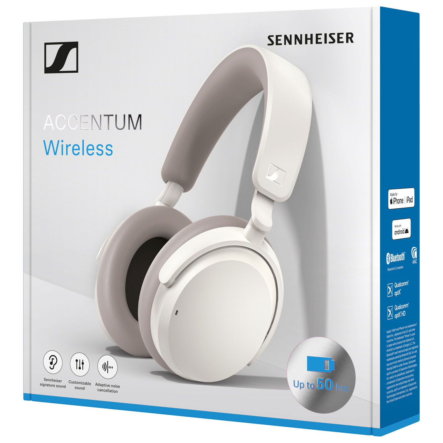 Sennheiser ACCENTUM Over-Ear Noise Cancelling Wireless Headphones 