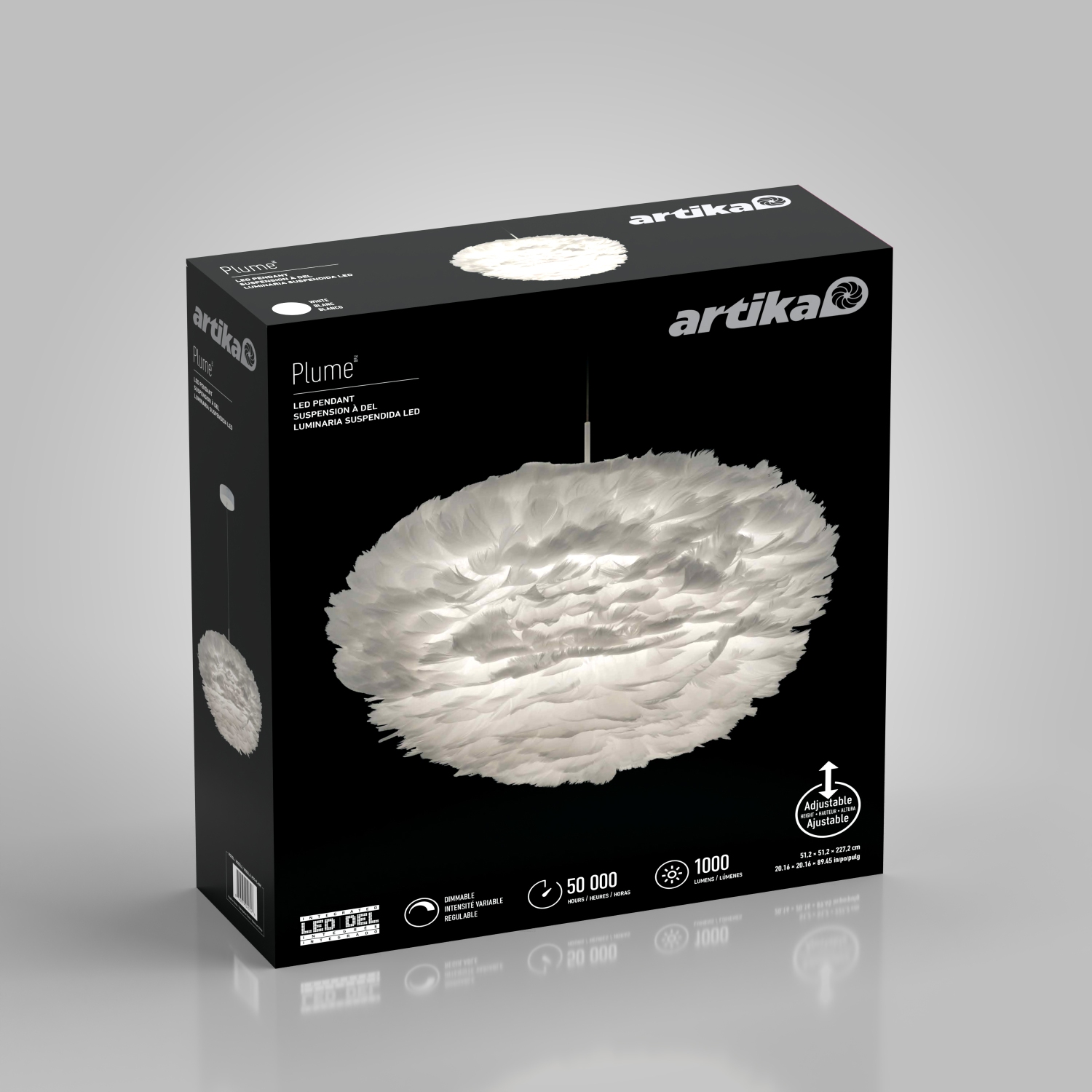 Lampe suspendue moderne Artika Plume