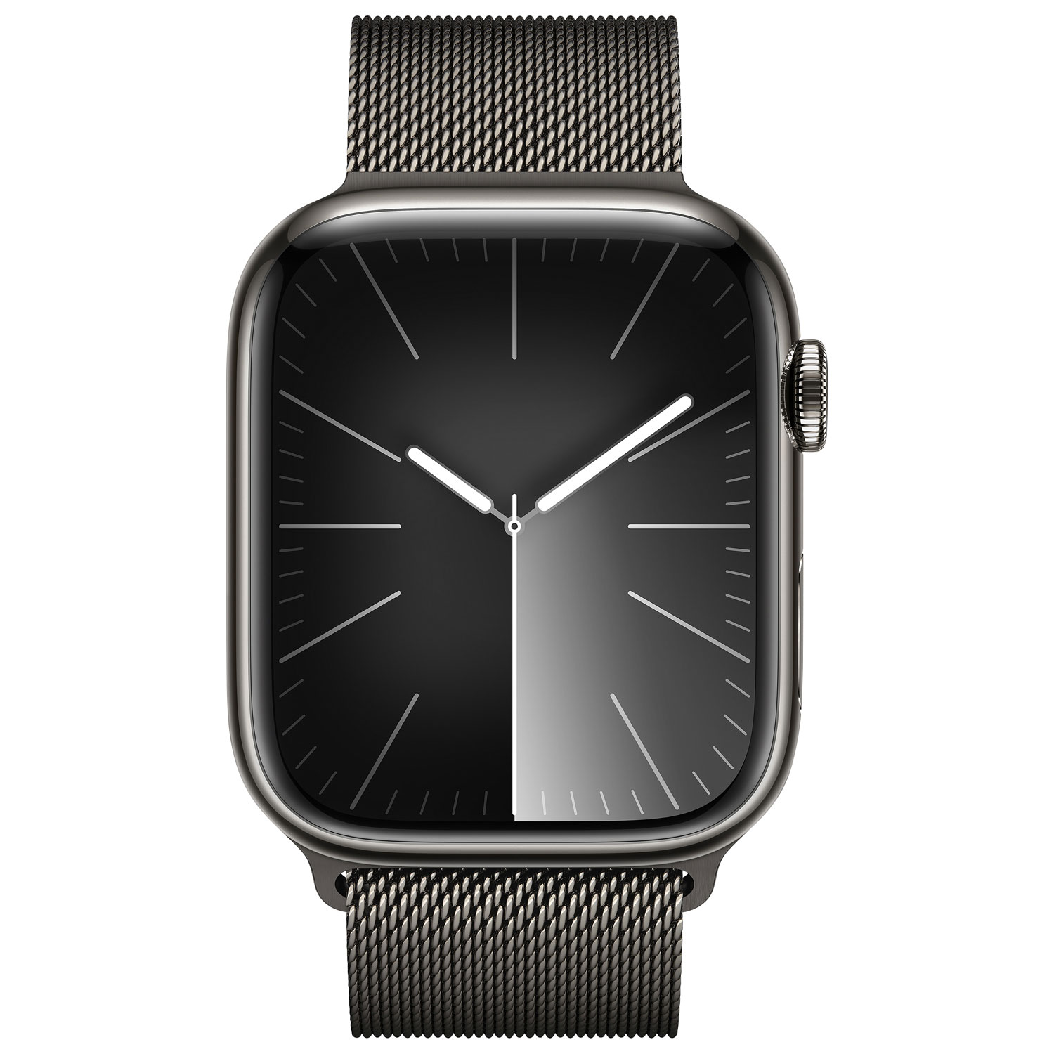 TELUS Apple Watch Series 9 45mm Graphite Stainless Steel Case w/ Graphite Milanese Loop - Monthly Financing