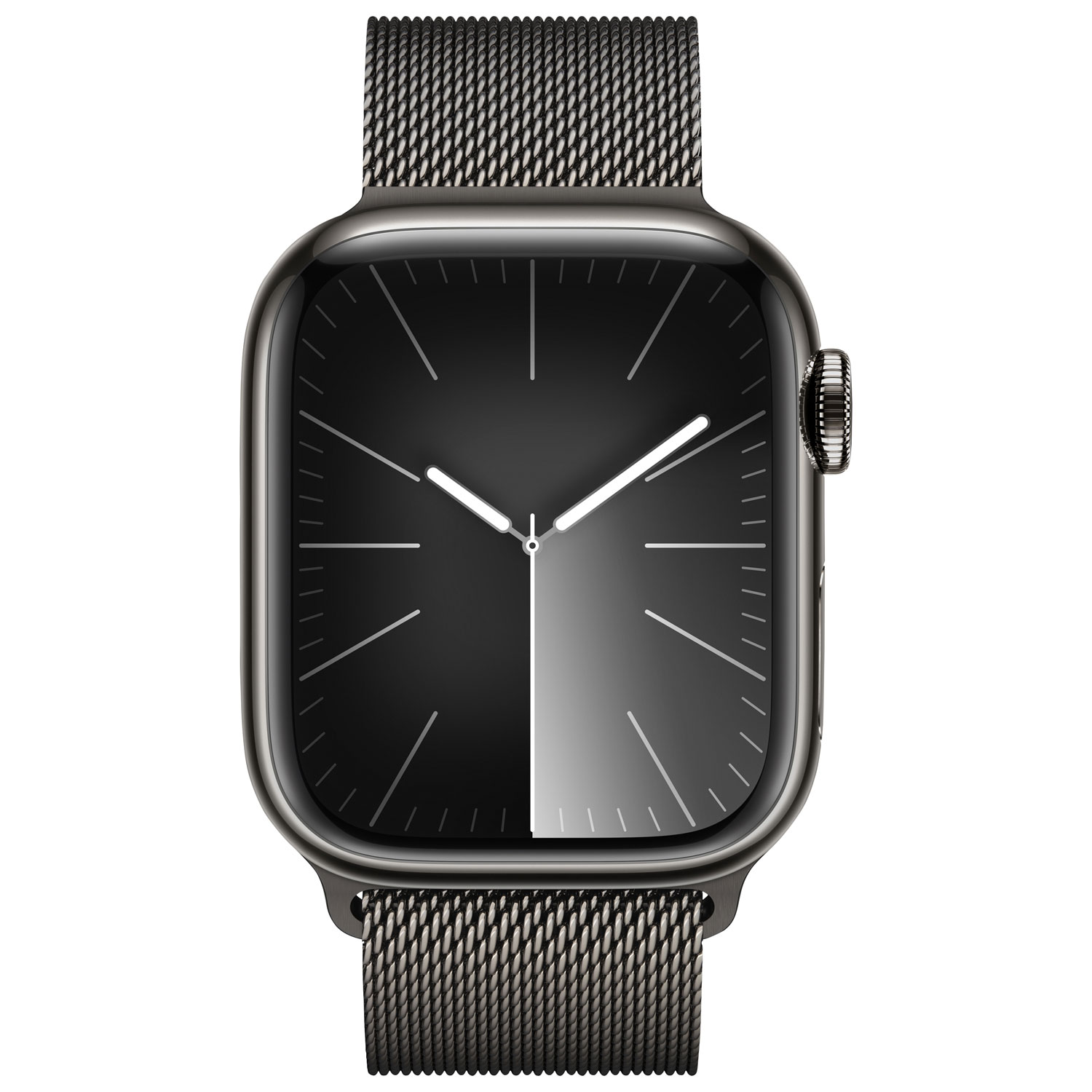Rogers Apple Watch Series 9 41mm Graphite Stainless Steel Case w/ Graphite Stainless Steel Milanese Loop - S - Monthly Financing