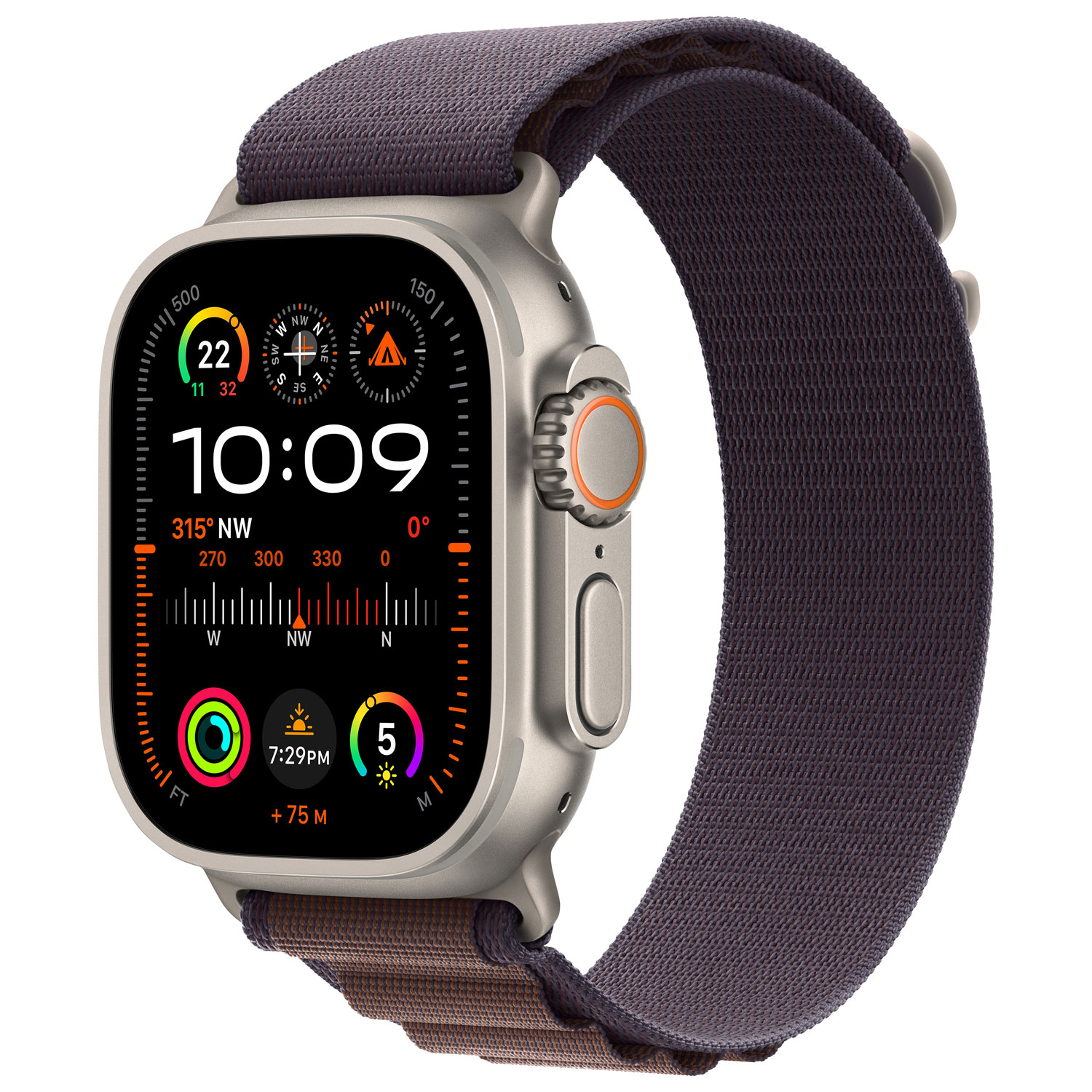 Rogers Apple Watch Ultra 2 49mm Titanium Case w/Indigo Alpine Loop - L - Monthly Financing