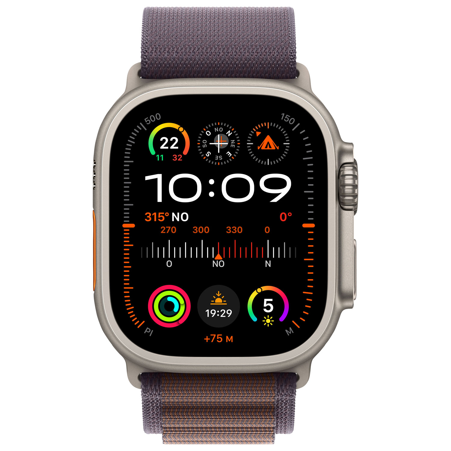 TELUS Apple Watch Ultra 2 GPS Cellular 49mm Titanium Case w Indigo Alpine Loop L Monthly Financing Best Buy Canada