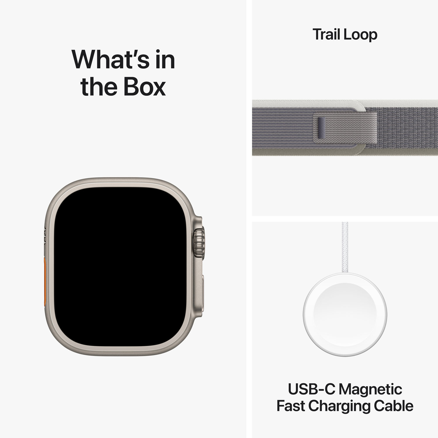 Rogers Apple Watch Ultra 2 49mm Titanium Case w/Green Grey Trail Loop - S/M - Monthly Financing