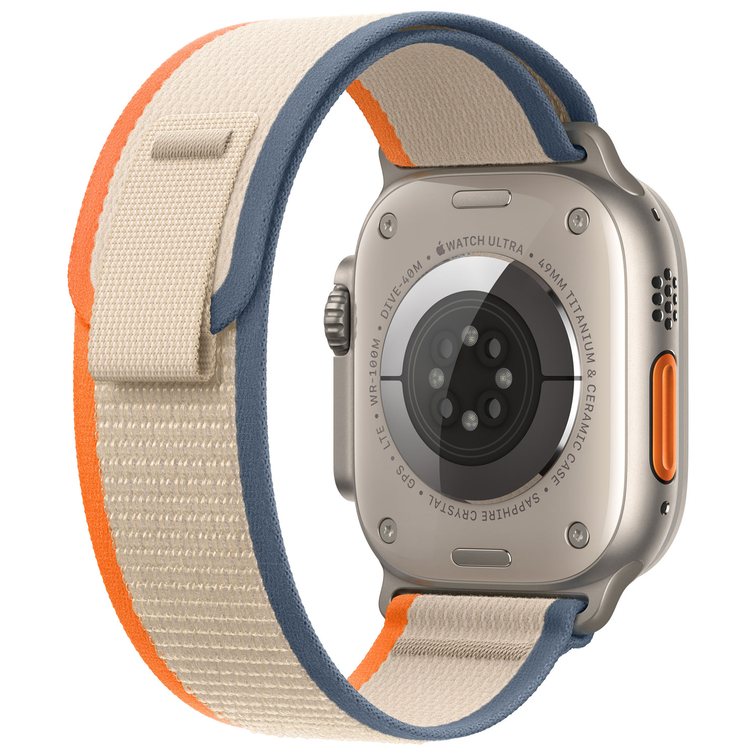 TELUS Apple Watch Ultra 2 49mm Titanium Case w/Orange Beige Trail Loop - M/L - Monthly Financing