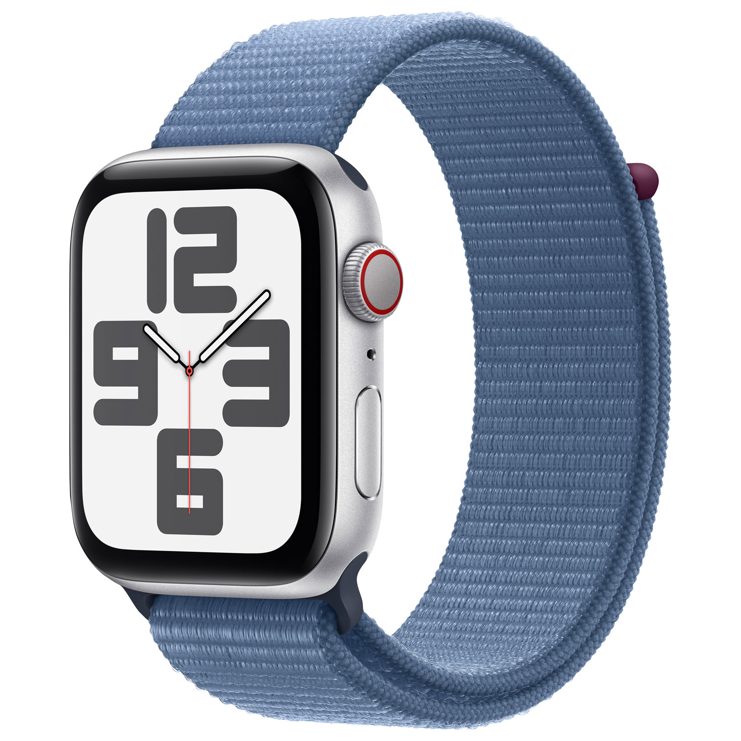 Rogers Apple Watch SE 44mm Silver Aluminum Case w/Winter Blue Sport Band - Monthly Financing