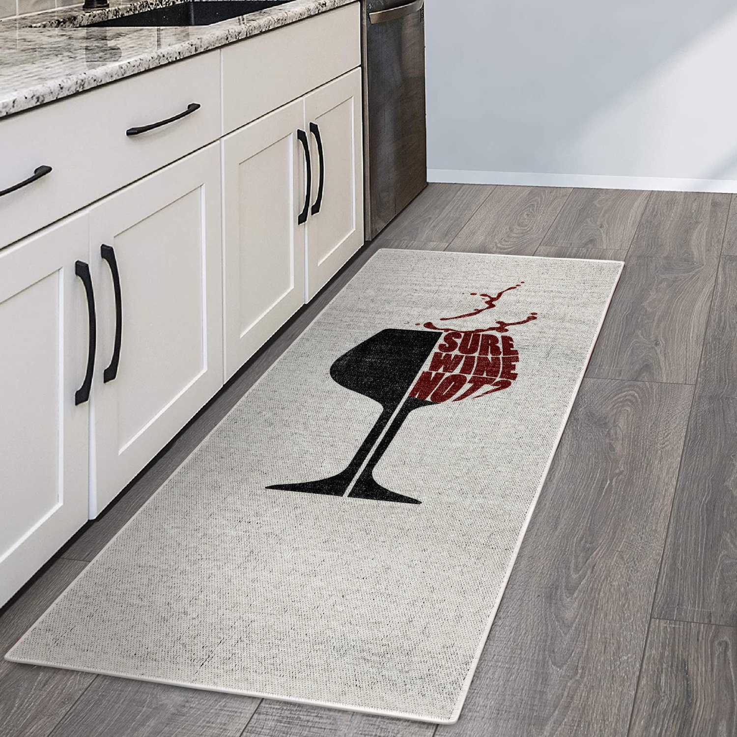 SussexHome Non Skid Washable Kitchen Runner Rug - BAR-BEER-20"x59"