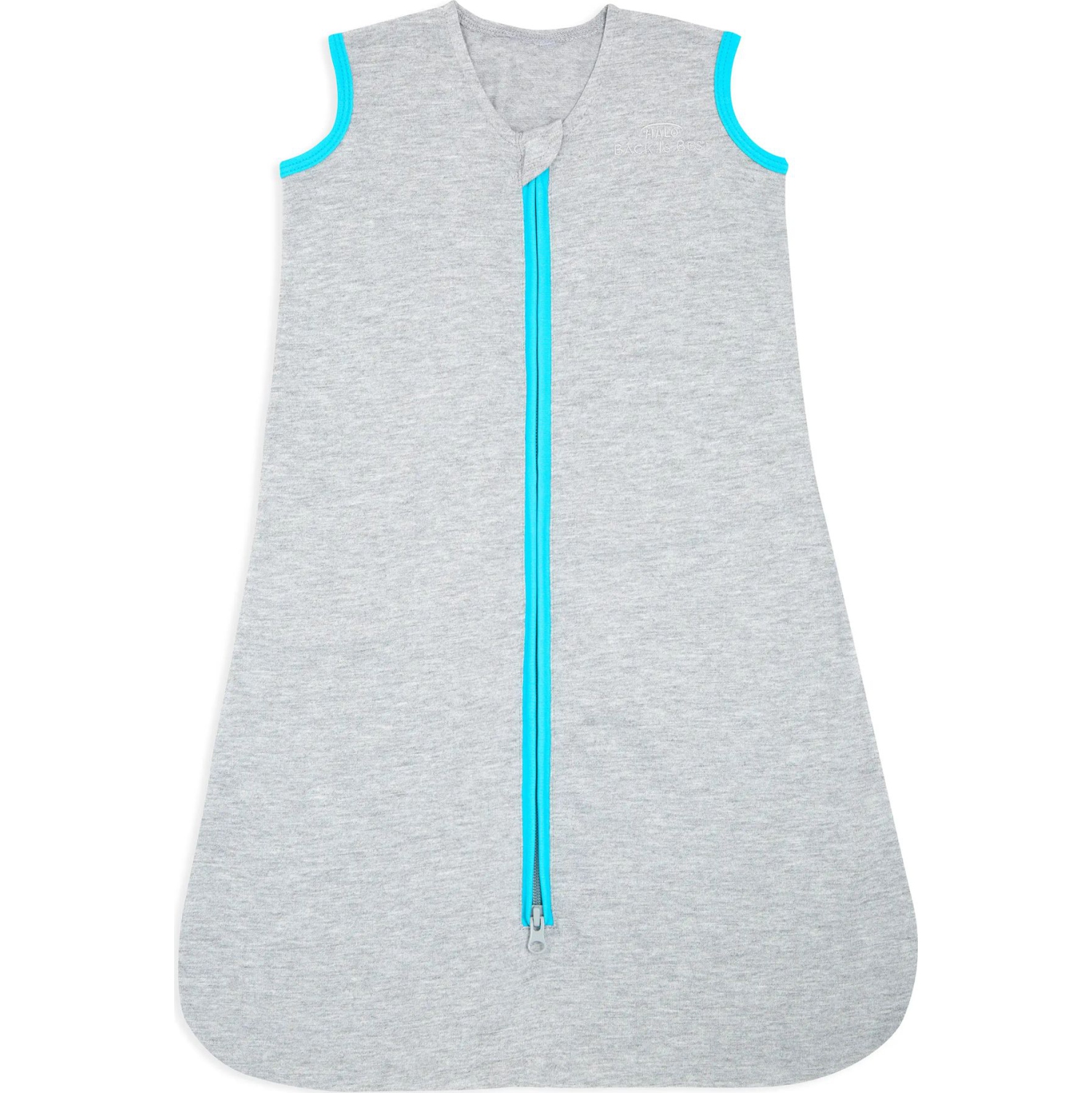 Halo SleepSack Wearable Blanket Ideal Temp 1.0ToG - Heather Grey/Aqua