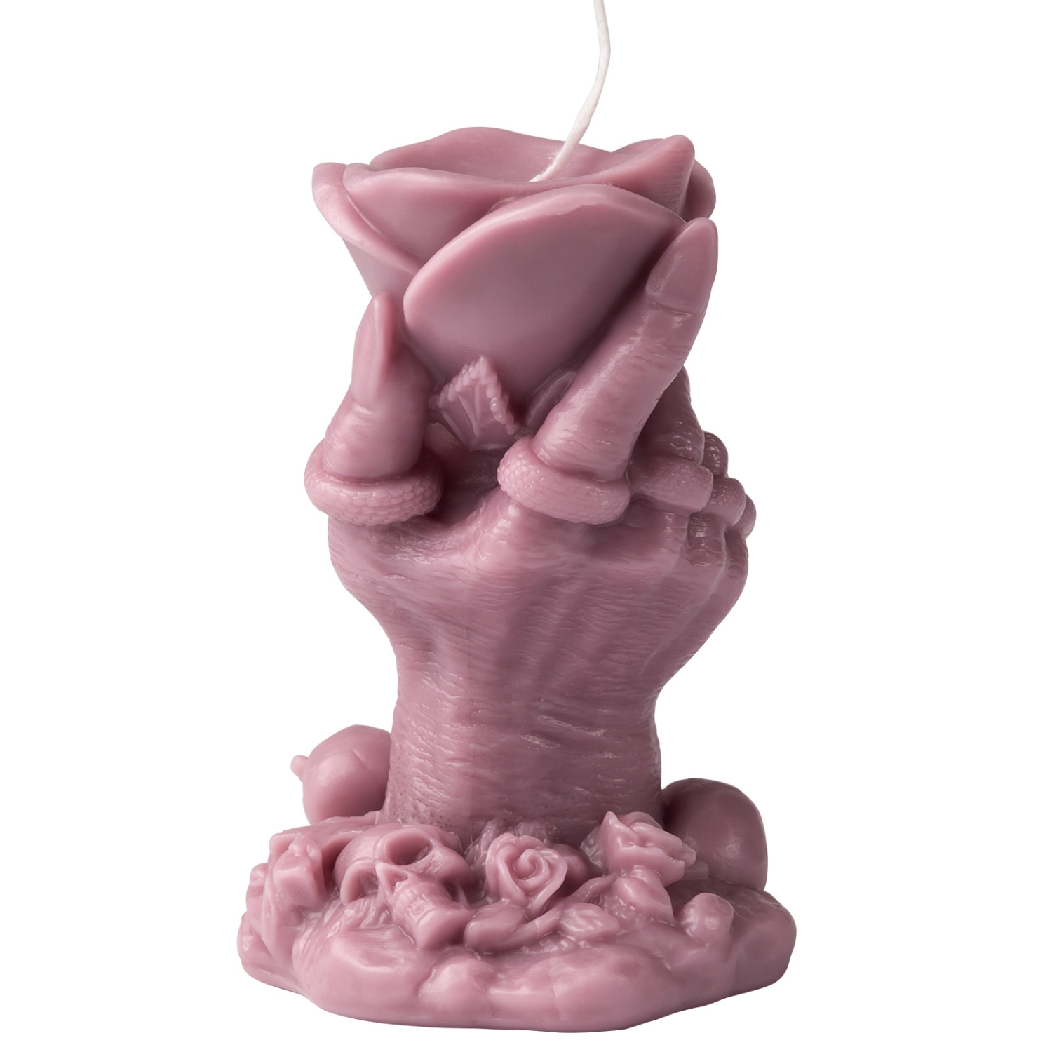 Skull Creative Equinox Flower Candle for Spooky Halloween Decoration