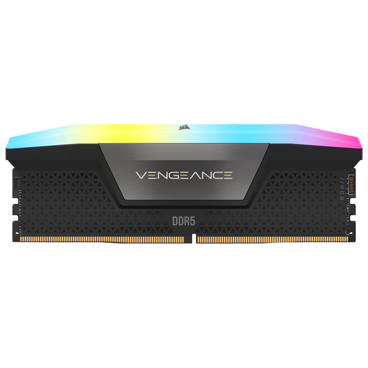 Mémoire DDR5 32 Go 6000 MHz Vengeance RGB de Corsair pour PC (CMH32GX5M2E6000C36) - Noir