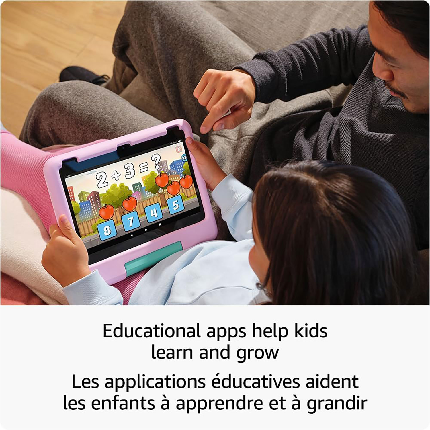 Tablette 10,1 po 32 Go FireOS Fire HD 10 Kids d'Amazon avec étui à l'épreuve des enfants - Rose