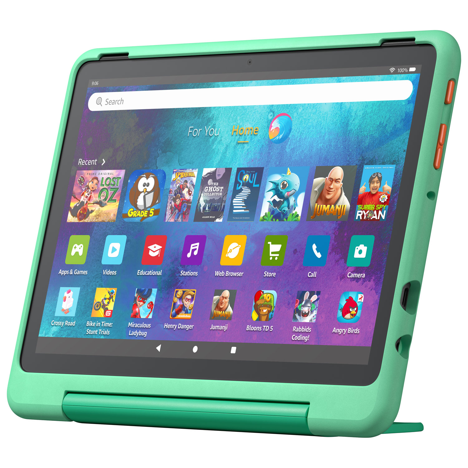 Amazon Fire HD 10 Kids Pro (2023) 10.1" 32GB FireOS Tablet with Kid-Proof Case - Mint