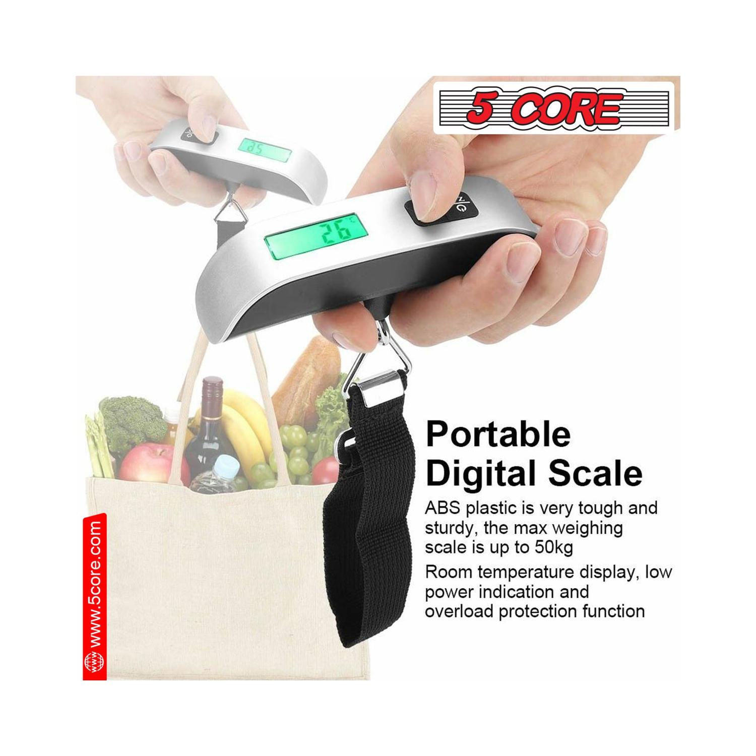 Pèse-bagage numérique ACL portatif (50 KG max.)