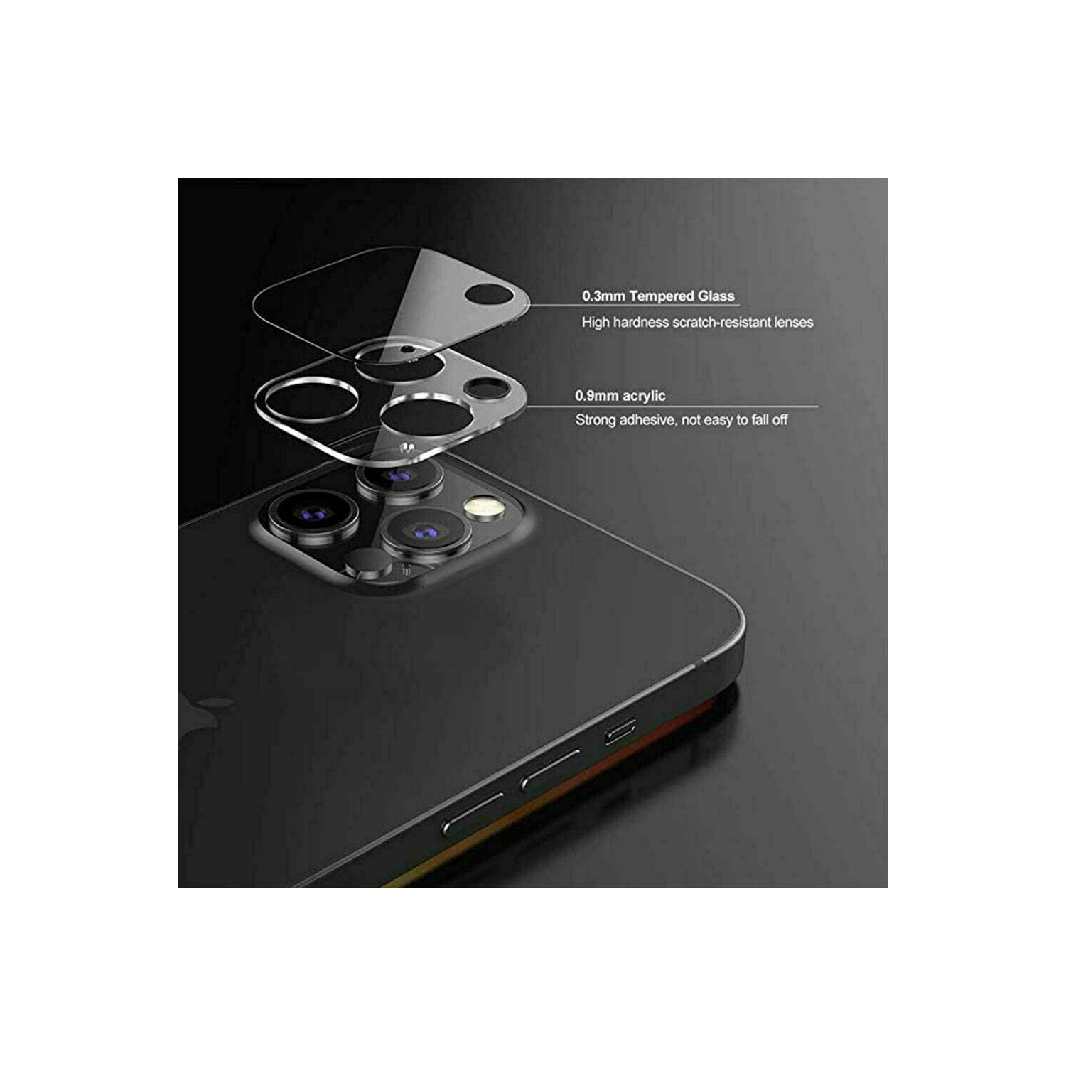 2 Pack Camera Lens Protector Compatible with iPhone 15 9H Tempered Glass Camera Protector, Scratch Resistant, Case Friendly Lens Cover Camera Glass