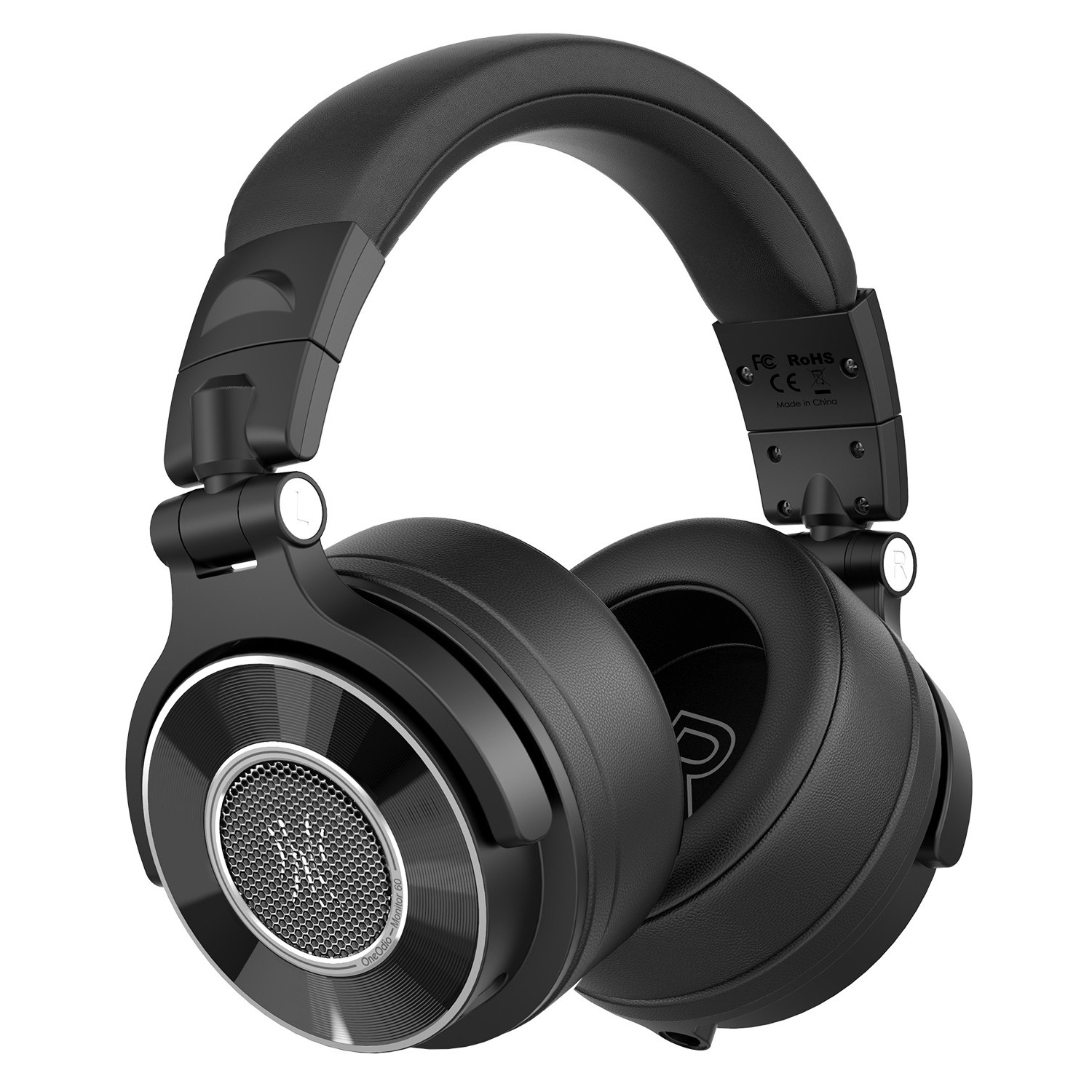 OneOdio Recording Studio Wired Over Ear Headphones Monitor 60 -Hi-Res Audio 6.35mm (1/4") Adapter-Black