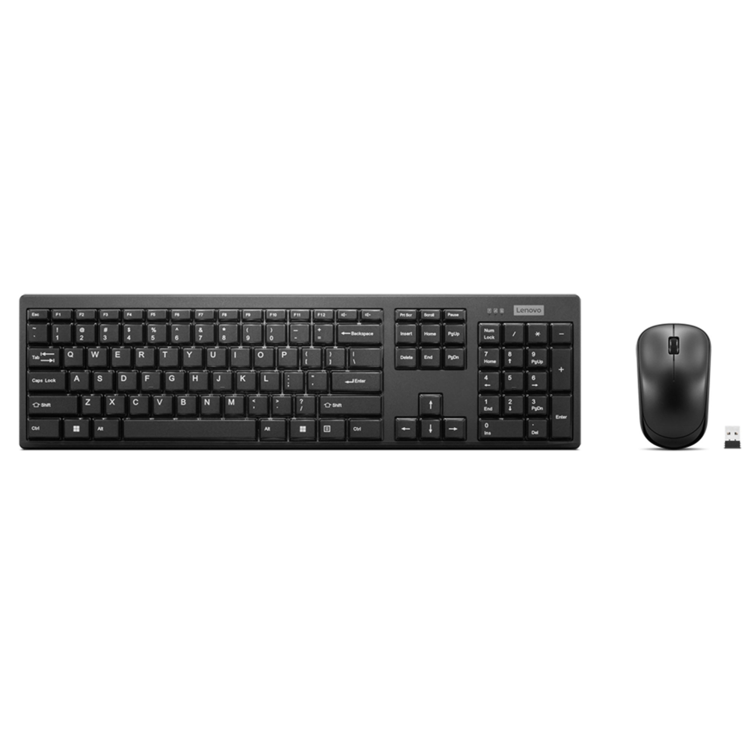 Lenovo 100 USB-A Wireless Combo Keyboard and Mouse - US English