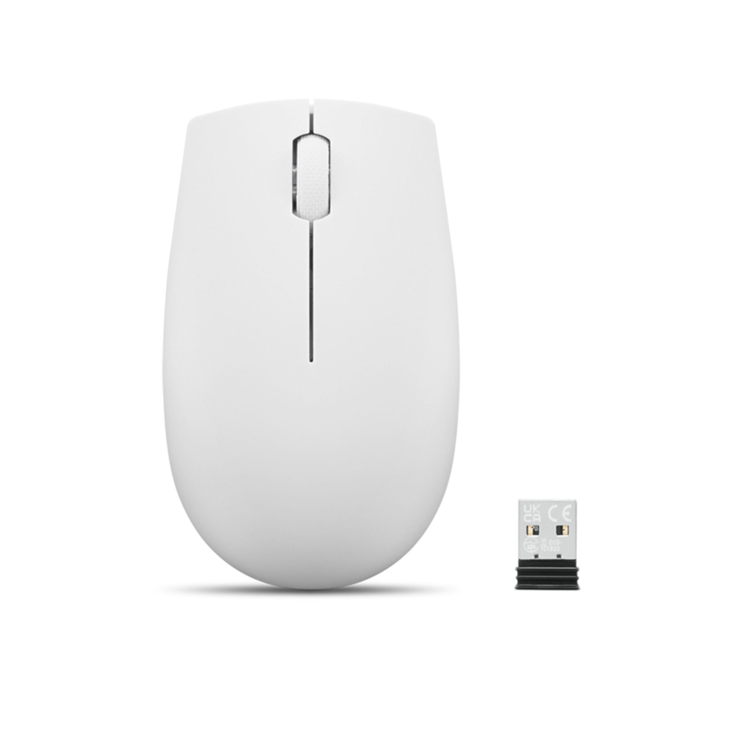 Lenovo 300 Wireless Compact Mouse (Cloud Grey) with battery
