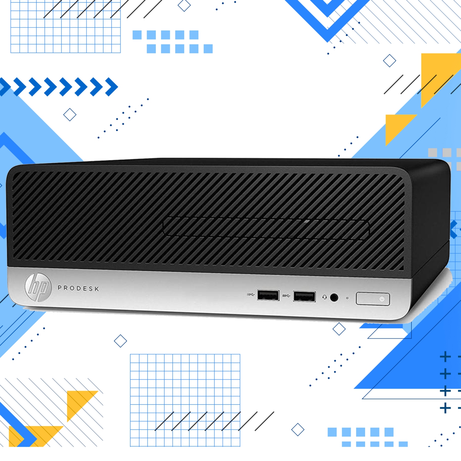 Refurbished - HP ProDesk 400 G5 SFF High Performance Desktop PC, New 22 inch FHD Monitor (Intel Core i3 8th GEN @3.60 GHz/ 16GB DDR4 RAM/ 1TB SSD/