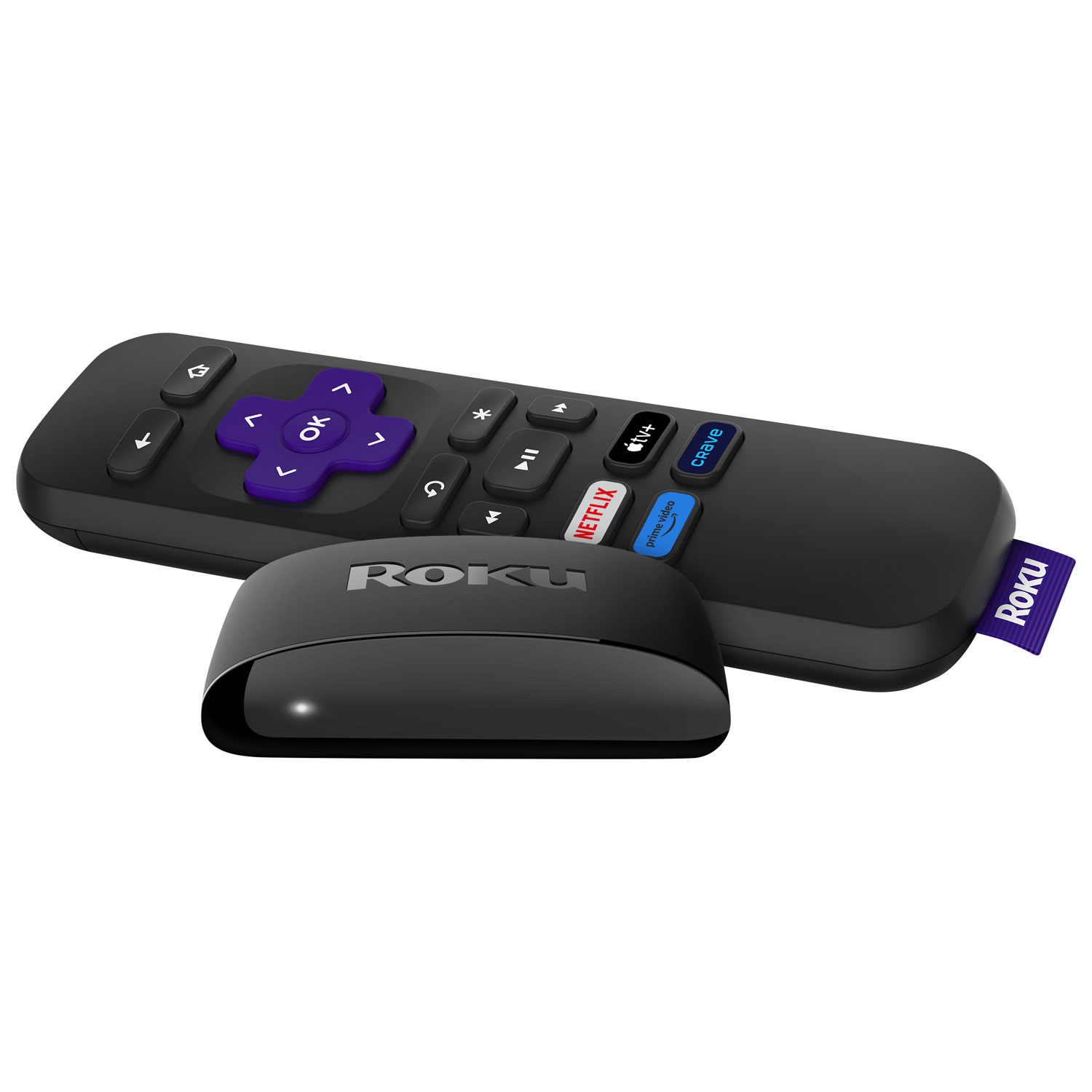 Roku Express HD Streamer (2023) with High-Speed HDMI Cable and Simple Remote (No TV Controls)