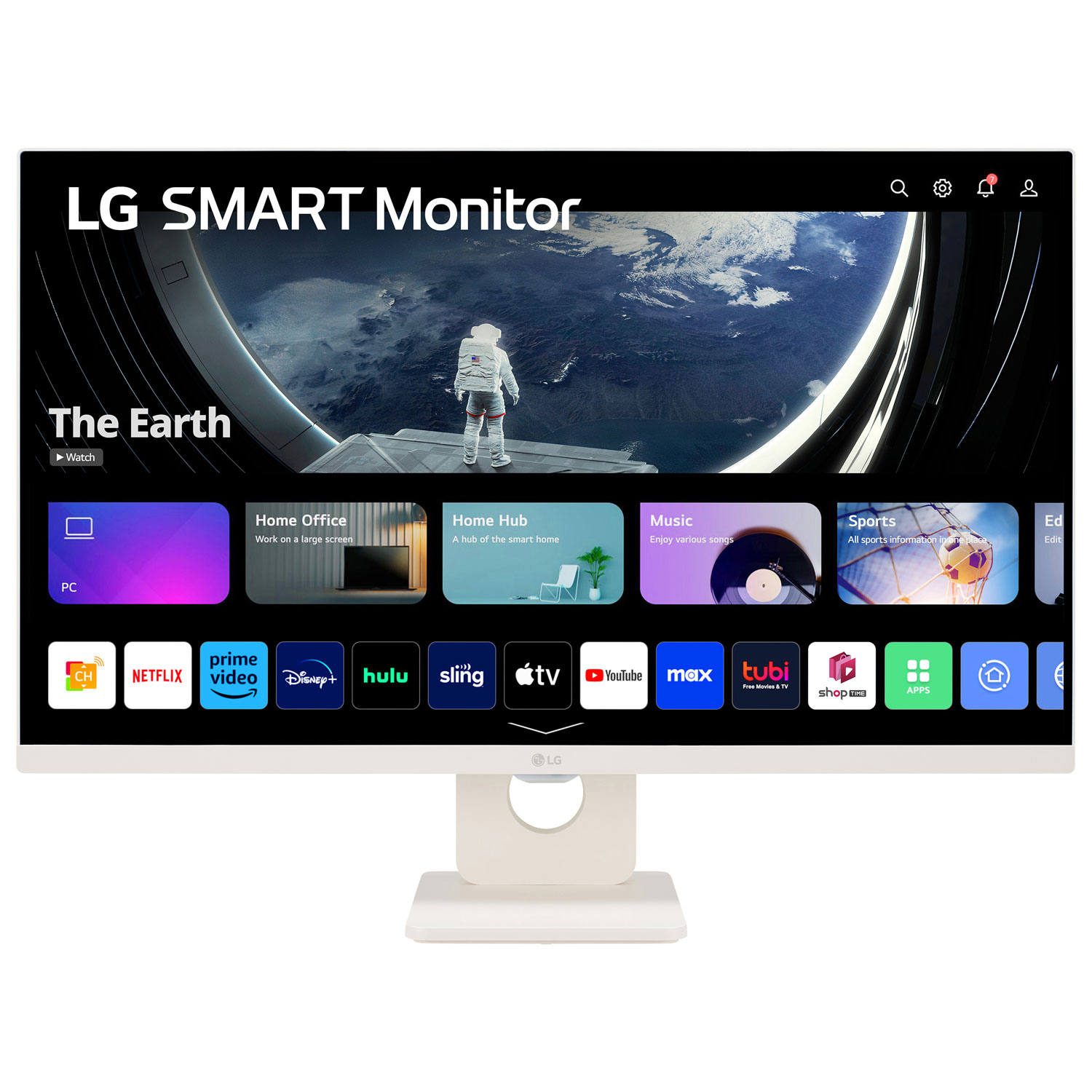 LG Smart Monitor 27" FHD 60Hz 5 ms IPS Monitor (27SR50F) - White - Only at Best Buy