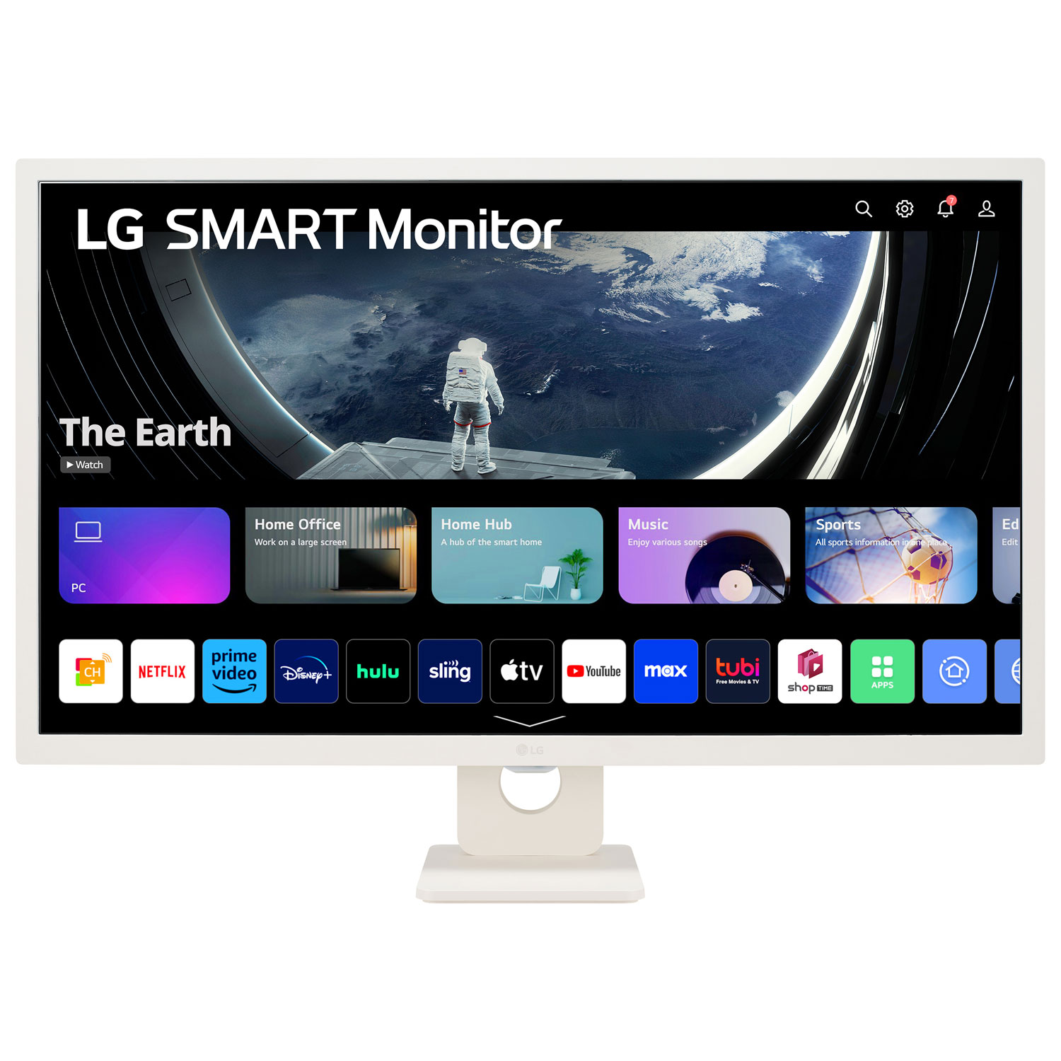 LG Smart Monitor 32" FHD 60Hz IPS Monitor (32SR50F) - White - Only at Best Buy