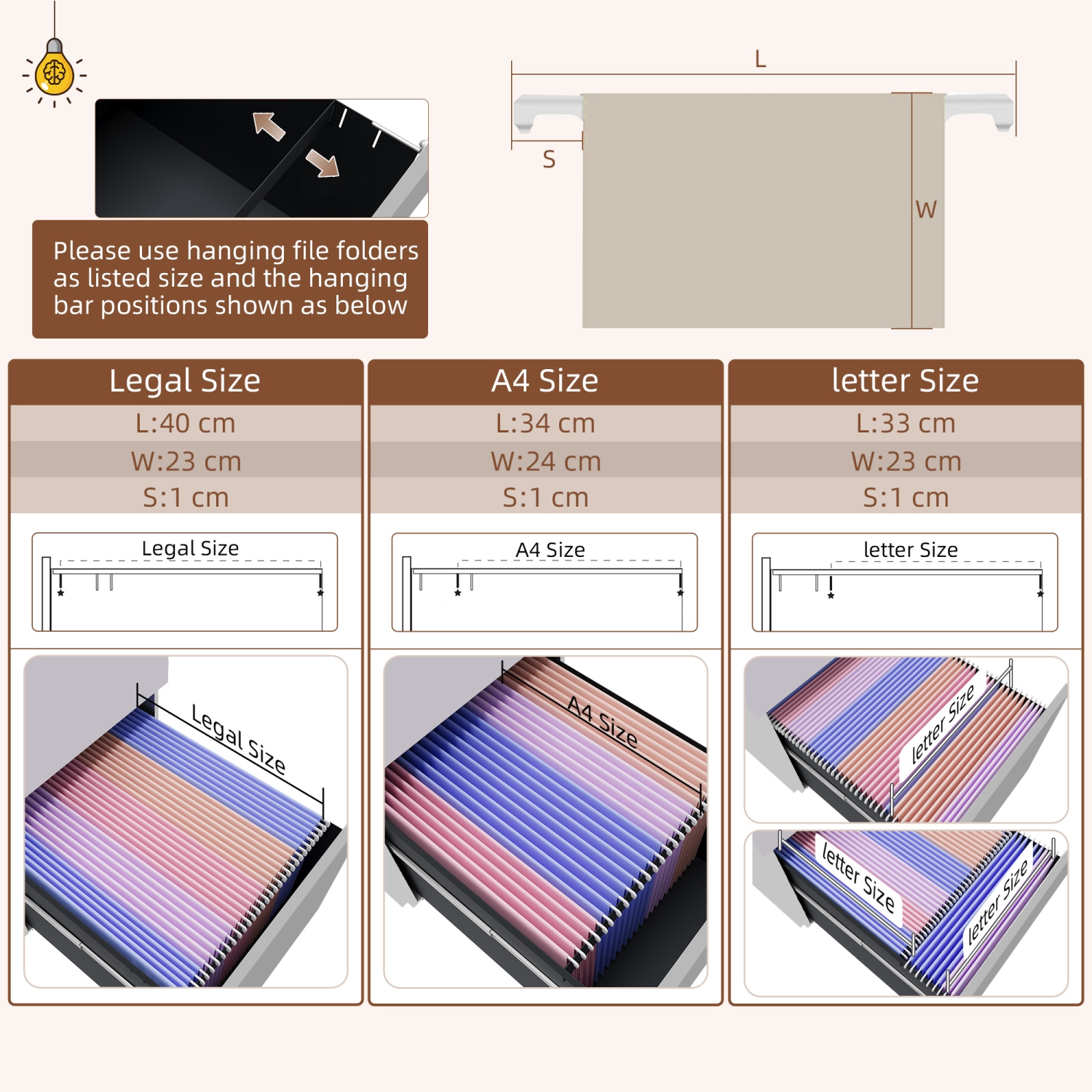 Vinsetto – Classeur vertical mobile avec verrou, classeur en acier à 2 tiroirs avec barre de suspension réglable pour format lettre, A4 et légal,