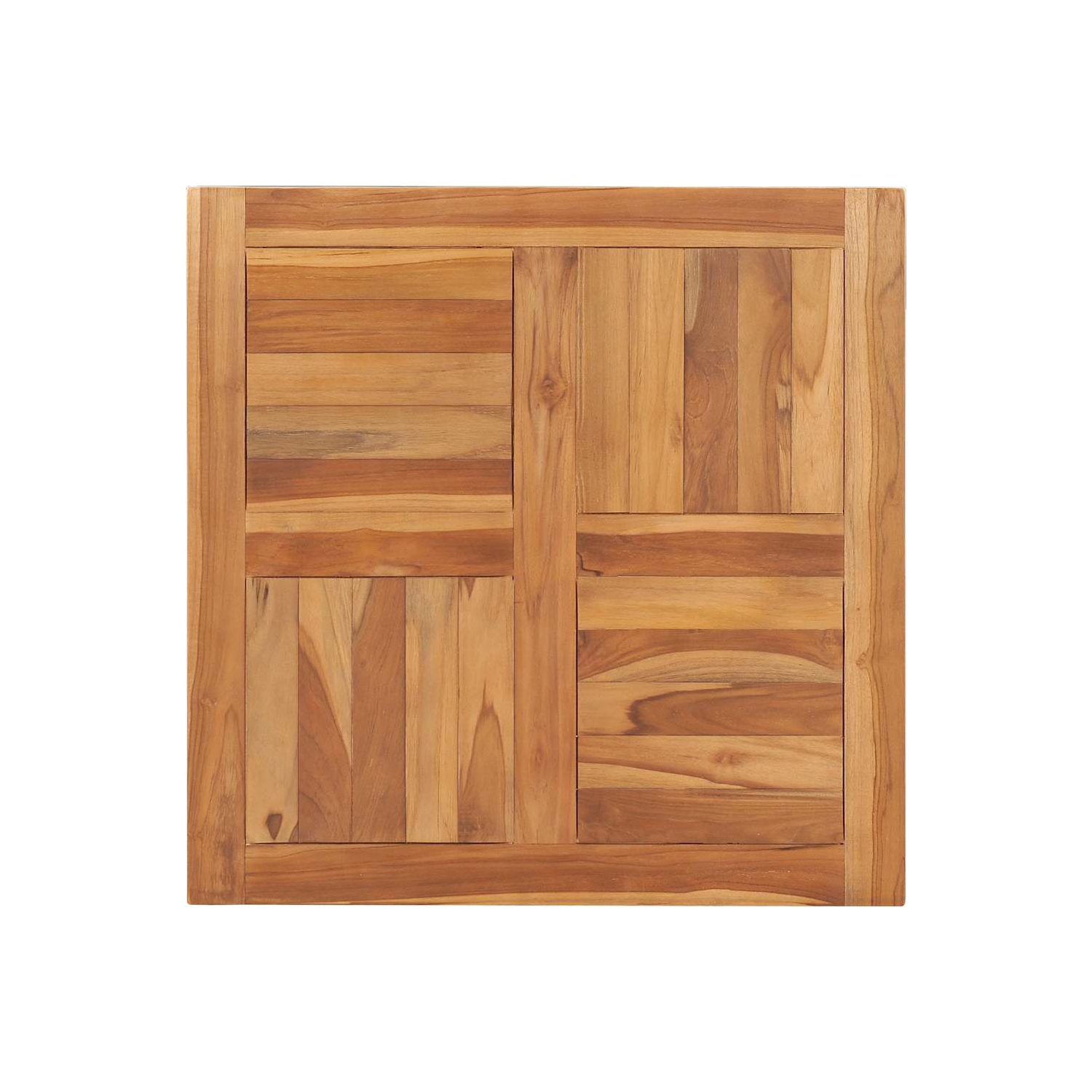 Surface de table en teck massif 70 x 70 x 2,5&nbsp;cm de vidaXL